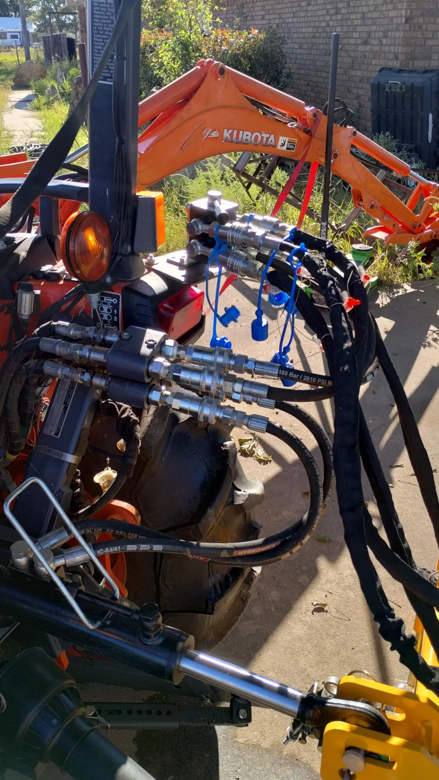 Valvola deviatrice a 6 porte Tractor Remote Manuale, 2 in 4 porte