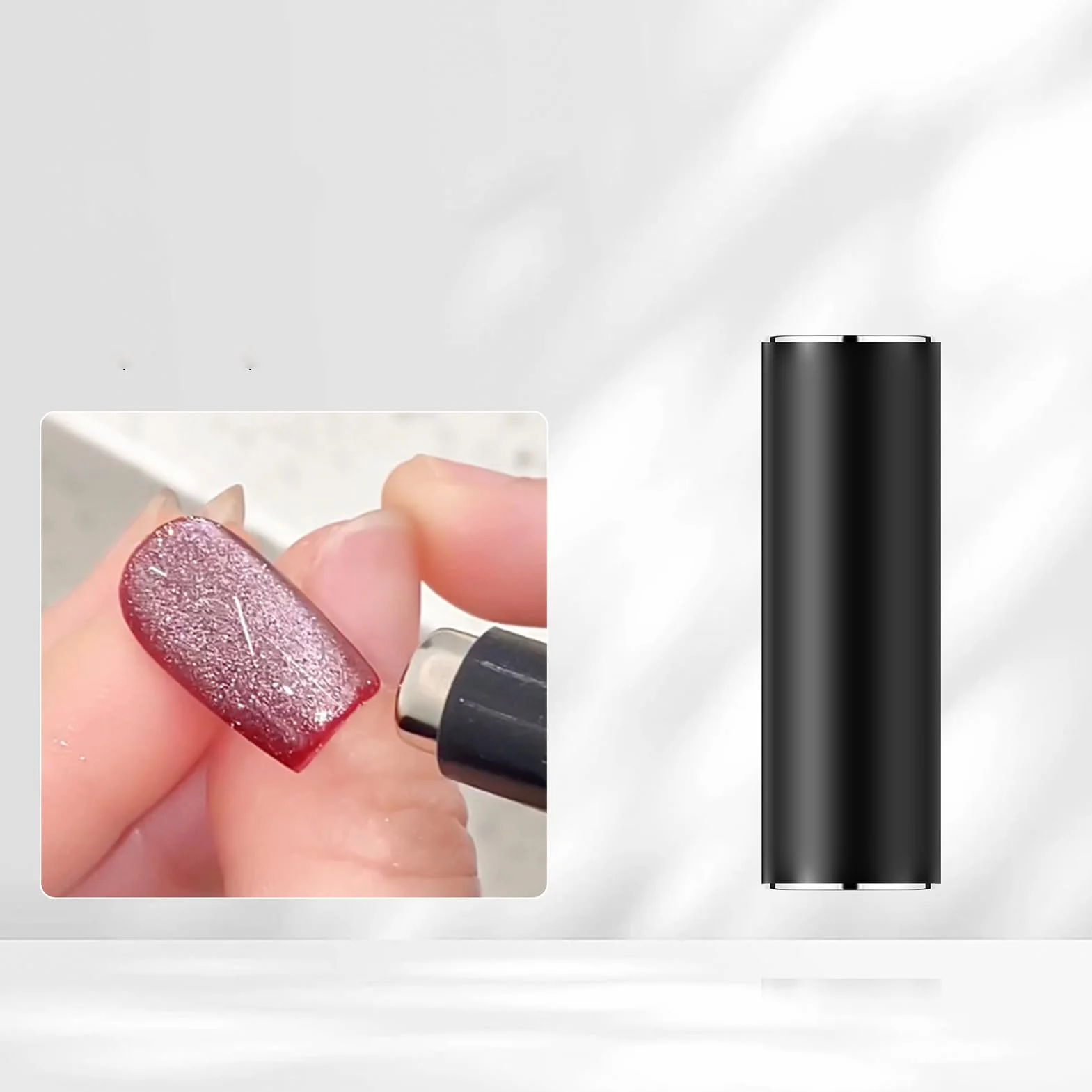 Magnete per Smalto | Doppia Testa Portatile per Unghie | Strumento Magnetico Manicure - Per Principianti Party Casa Studio Viaggio