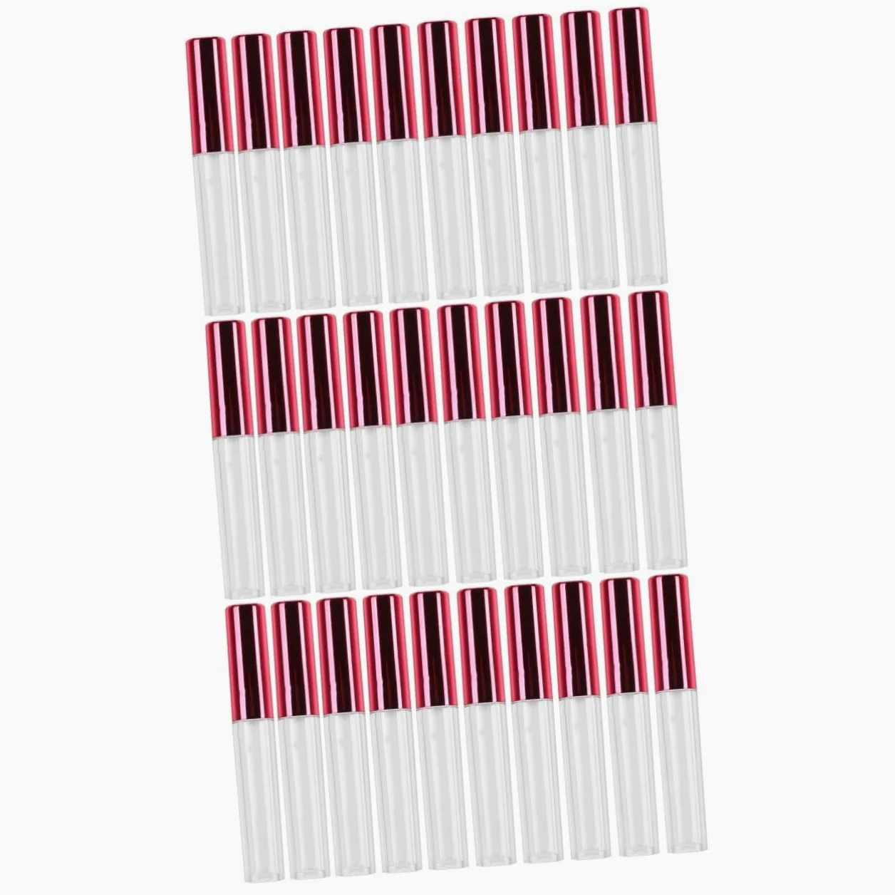 MAGICLULU 30 Pz di sottoimballaggio lucidalabbra rimpolpante trasparente flaconi di per le lip gloss lucidalabbra trasparente labiale multicolore Pacchetto di prova