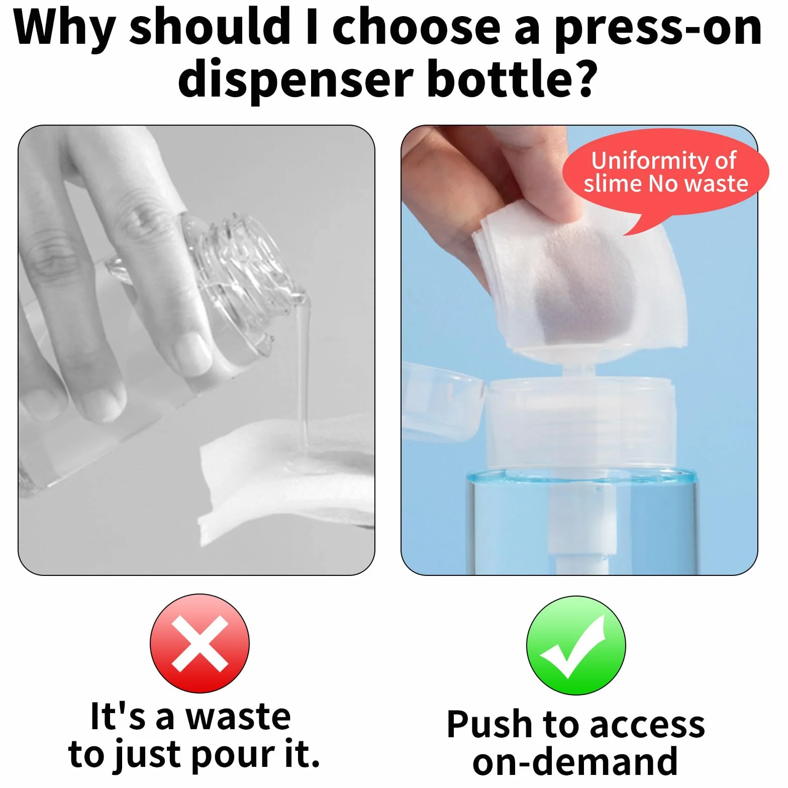 4 Pezzi Dispenser per Smalto, Pompa in Plastica, Contenitori per Liquidi, Bottiglie Vuote Riutilizzabili con Pompa, Bottiglia Trasparente per Smalto e Struccante