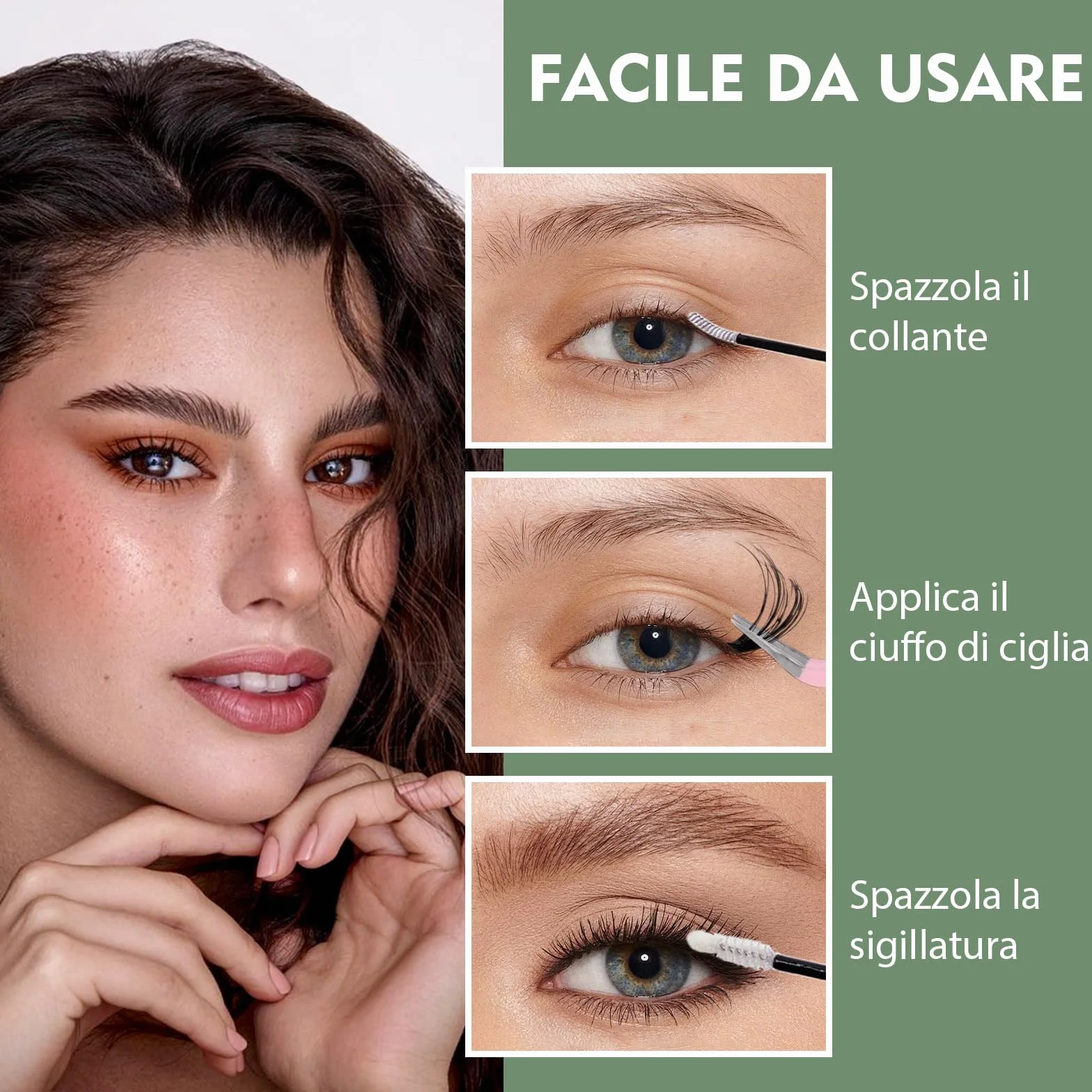 VEGCOO 570 Pezzi Extension Ciglia 30-40-50-60-80-100D Curl Ciglia Finte 8-16mm Naturali per Principianti
