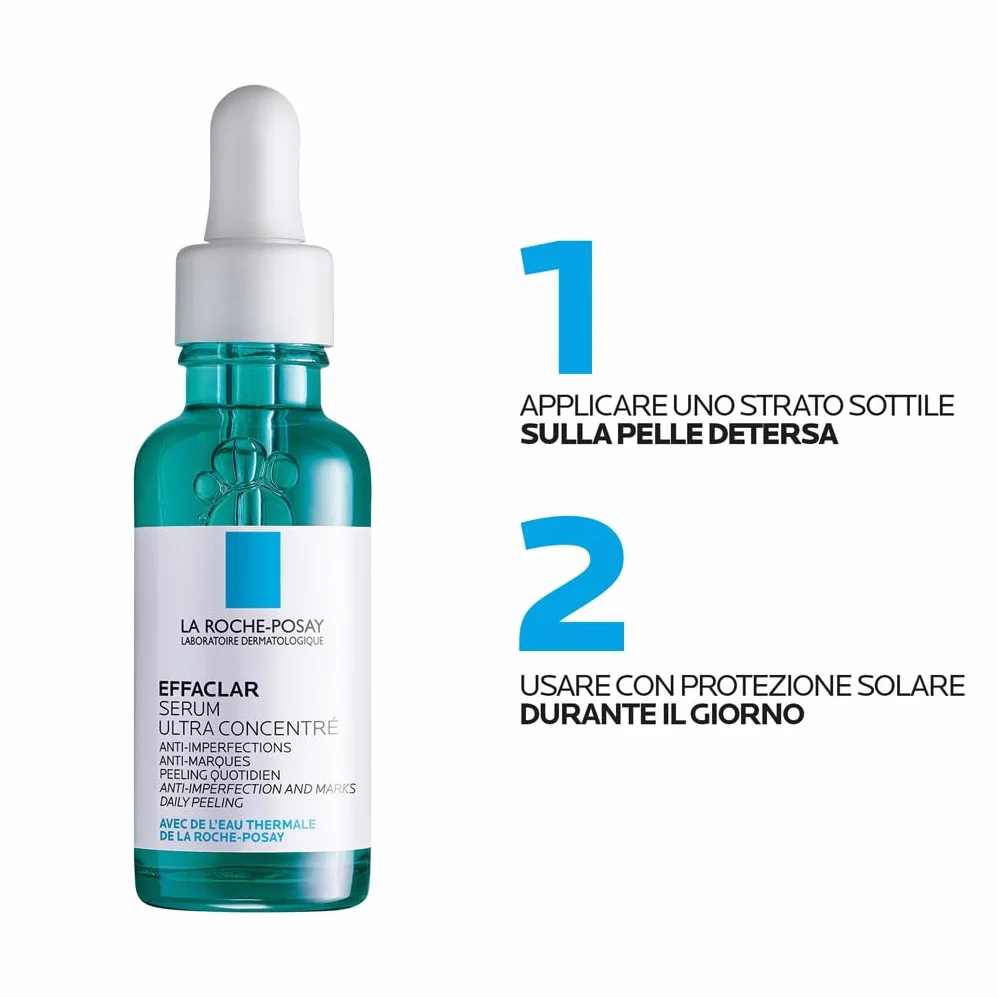 La Roche Posay Effaclar Siero Peeling Ultra-Concentrato Azione Anti-Imperfezioni Pelle Levigata