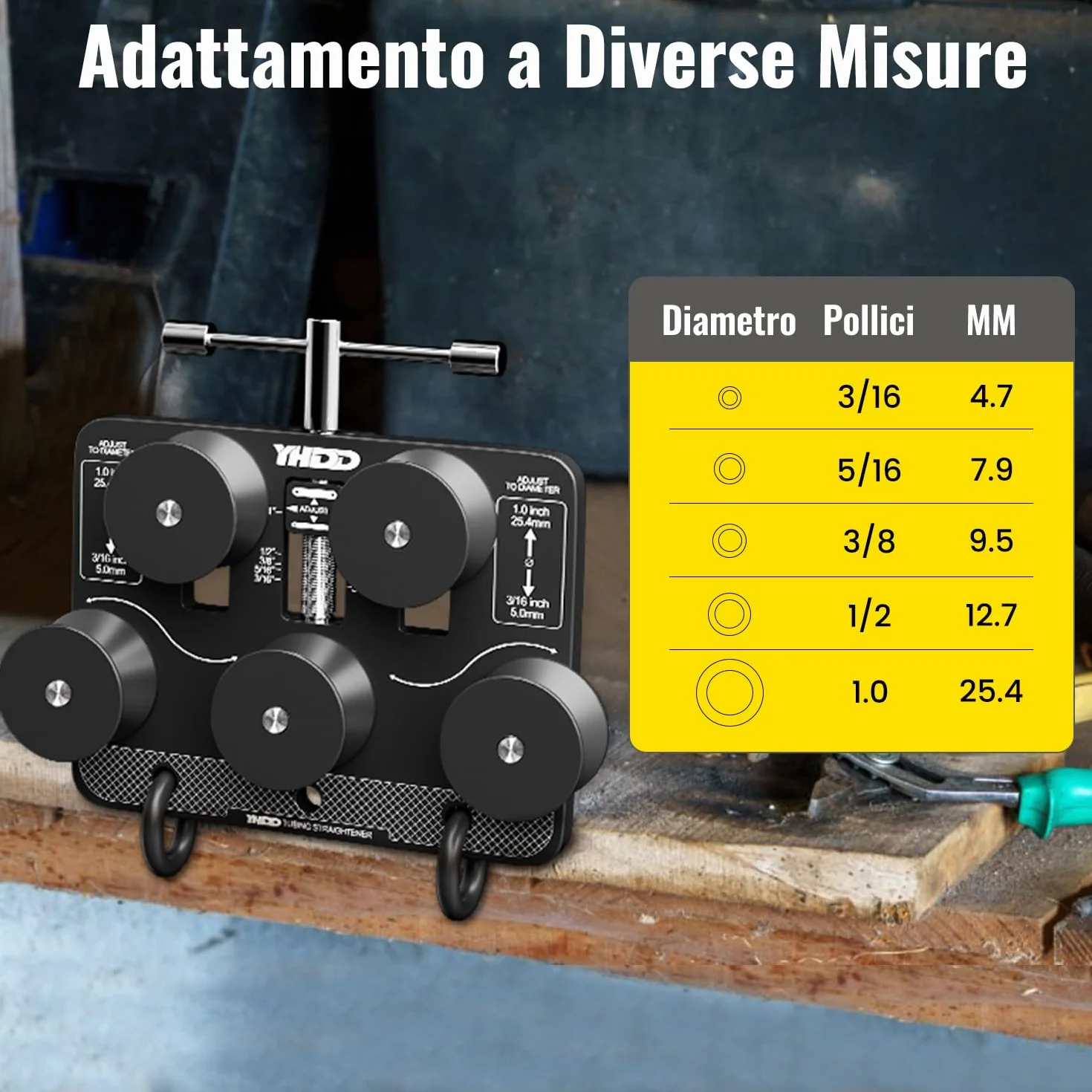 Raddrizzatore per Tubi Regolabile per Freni, Rame, Alluminio, Acciaio