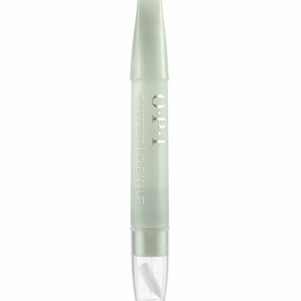 OPI Correct & Clean Up Pen, Penna Correttore, Rimuove le Sbavature di Smalto, Ricaricabile, 4ml