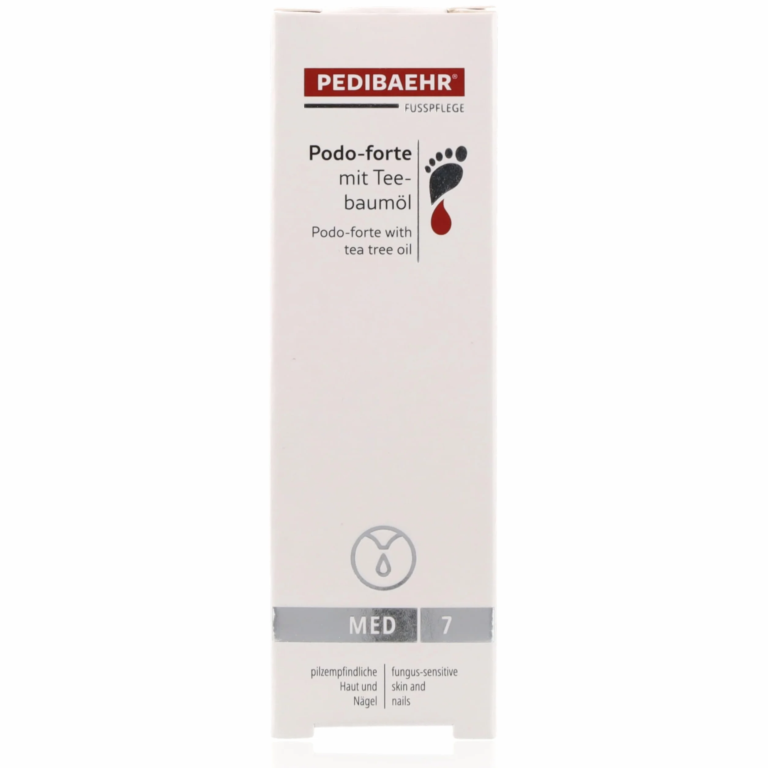 Podo forte fluido con olio di albero del tè, cura speciale delle dita, cura delle unghie, pediBaehr, 30 ml