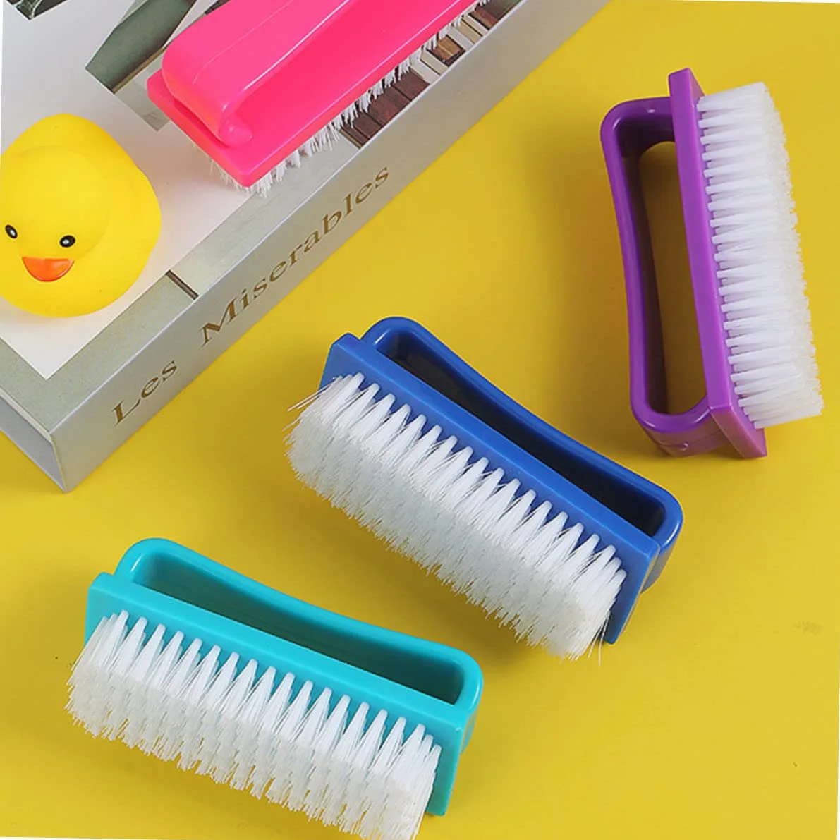 Healeved 12pezzi Pennelli Per Pulizia Unghie Spazzole Manicure Per Rimuovere e Macchie Su Unghie Per Uso Professionale e Domestico