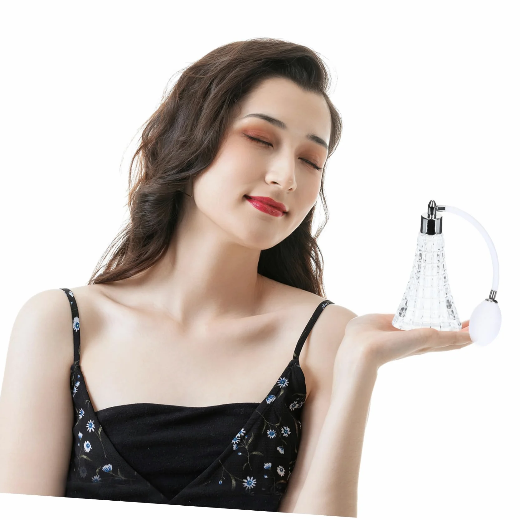 PLAFOPE Bottiglia di Profumo in Vetro Ricaricabile da 70ml, Atomizzatore per Profumo e Oli, Stile Retrò per Uso Quotidiano