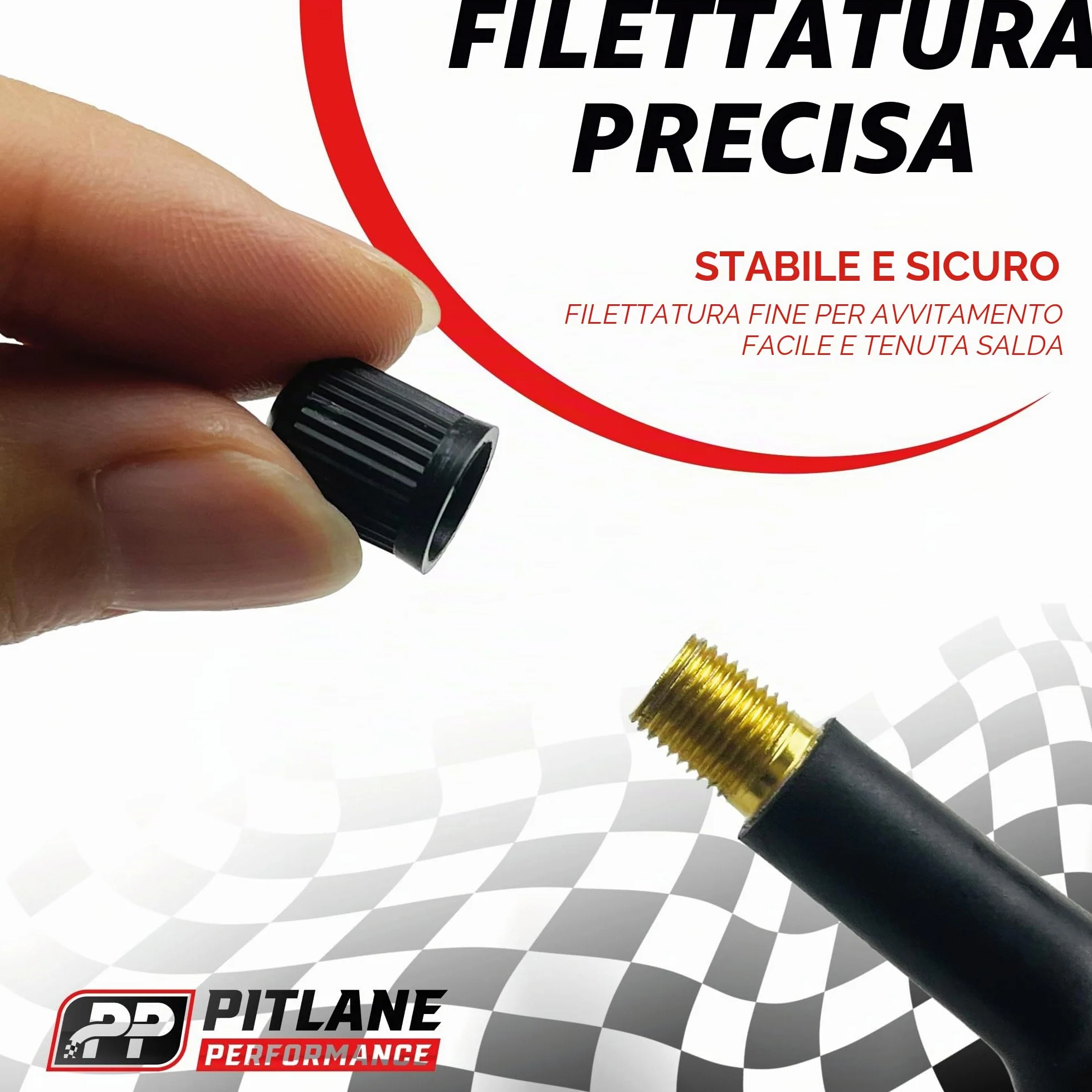 Tappi Coprivalvola per Pneumatici Compatibili Auto SUV Moto Bici Coperture Valvola Schrader Resistenti Guarnizione Interna Nero
