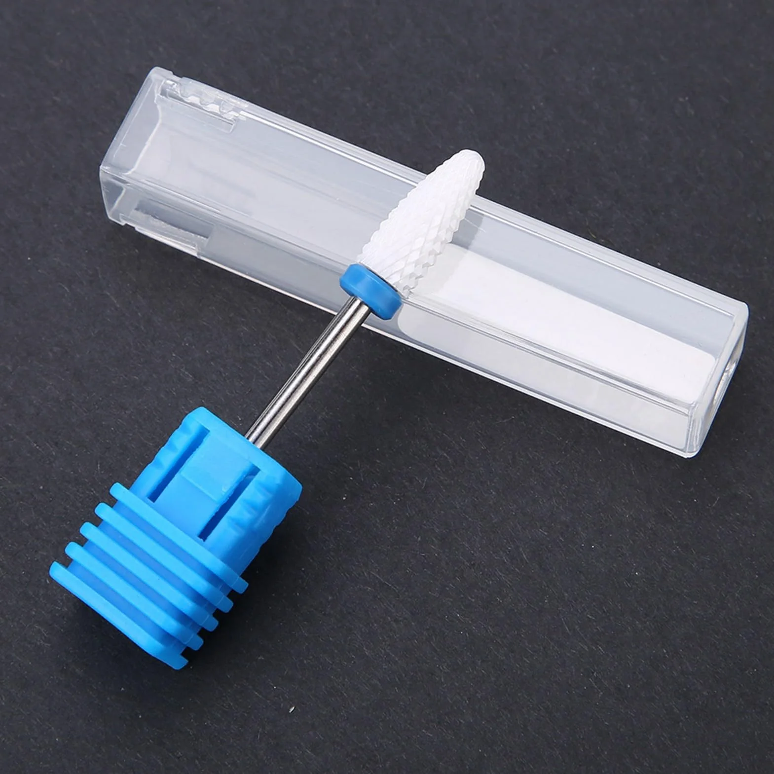 Set 5 frese ceramica per unghie professionali manicure pedicure limare portatile