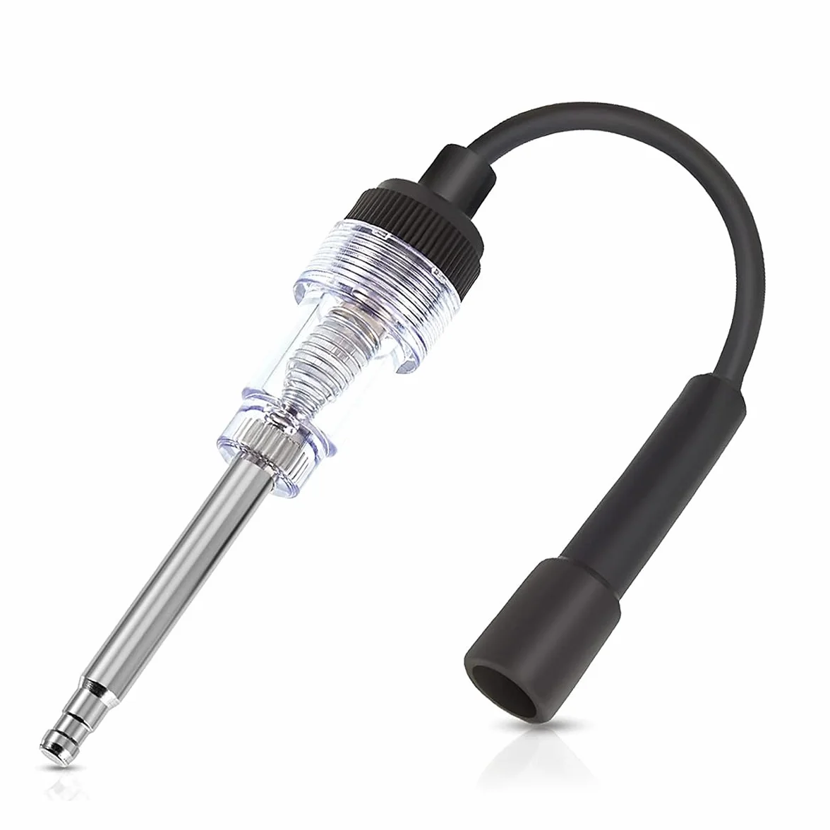 CGEAMDY 6-12V In-Line Spark Plug Tester di Accensione Motore per Auto, con Kit Carburatore Carb Carburatore e Indicatore Elettrico Tensione Luce Continuità Tester Corrente Sonda Lunga con Clip
