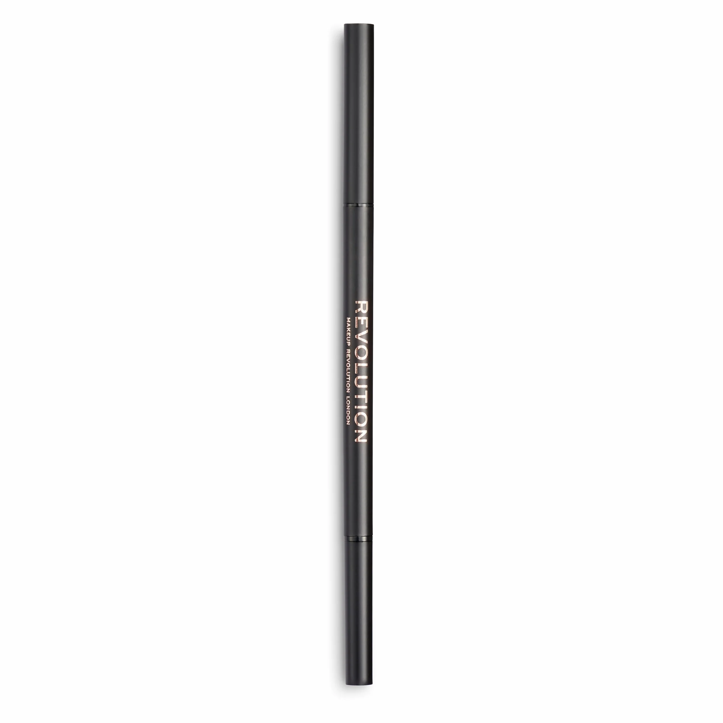 Makeup Revolution, Precise Brow Pencil, matita per sopracciglia a doppia estremità e pennello a rocchetto, punta fine, marrone medio, 9g