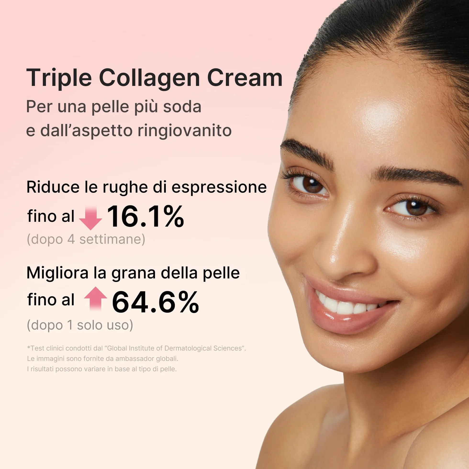 medicube Triple Collagen Cream - Crema Viso Collagene contro i segni del tempo, Pelle Idratata per 24h, Effetto Rassodante e Idratante, con Acido Ialuronico - Skincare Coreana, 50 ml