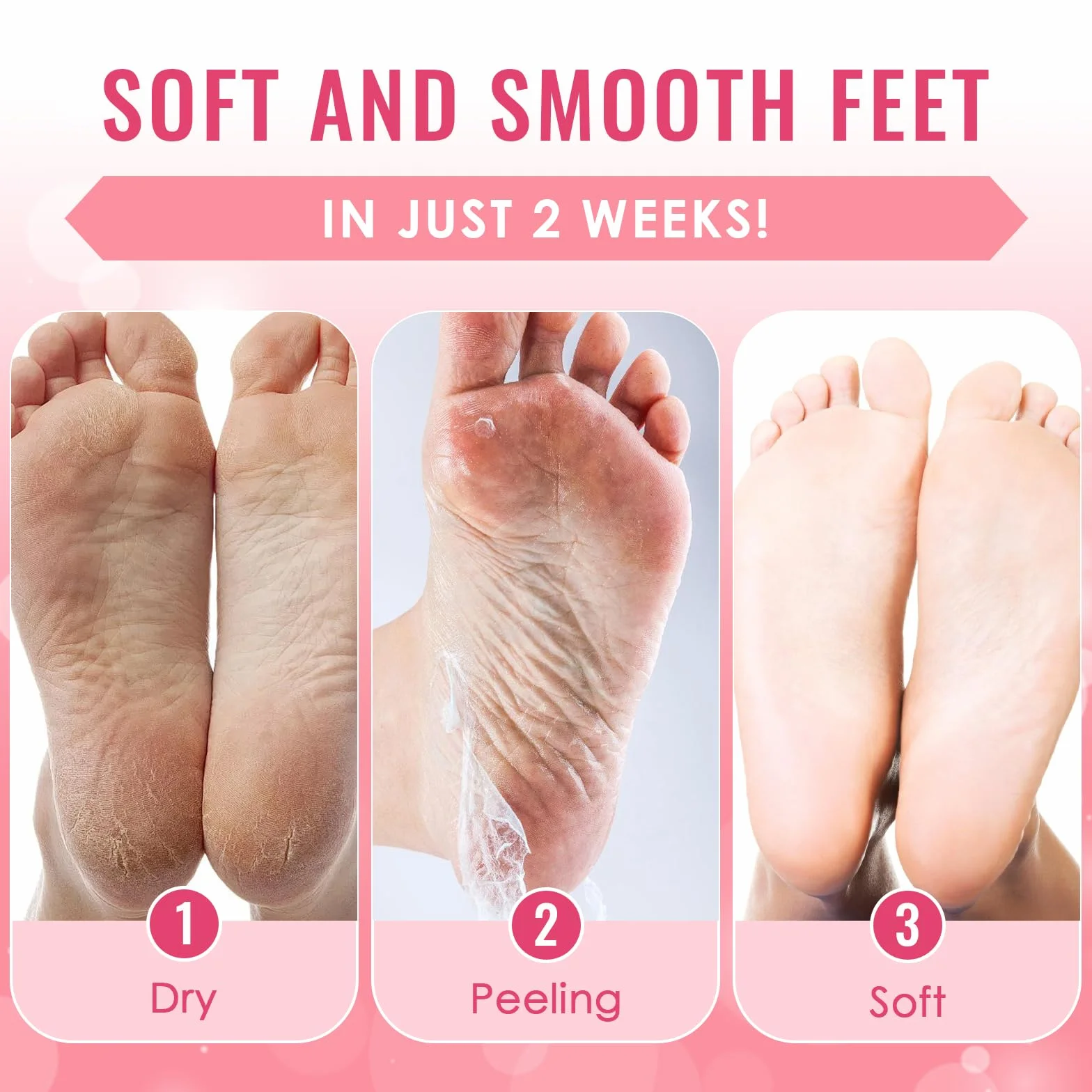 2 Paia Maschera Peeling Piedi, Maschera Esfoliante Piedi, Pedimask Nutriente e Idratante, Riparazione Tallone Ruvido, Rimozione di Calli e Pelle Morta Piedi (Aloe Vera + Avocado)