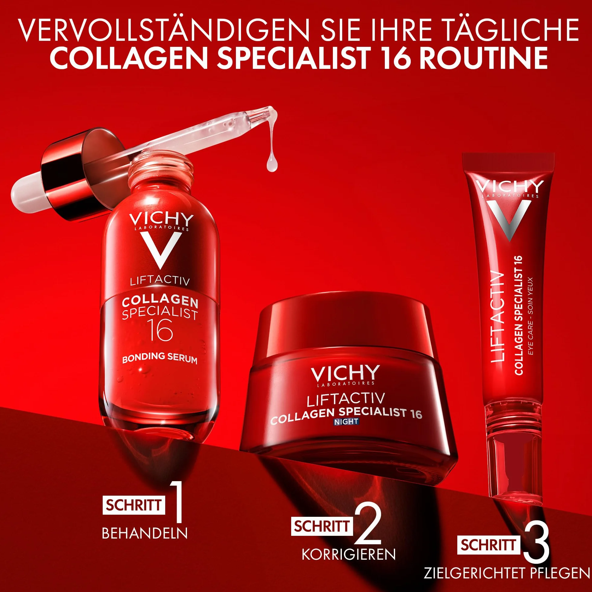 Vichy Liftactiv Collagen Specialist Crema Notte Anti-età 50ml Peptidi Pro-Collagene Vitamina C Resveratrolo