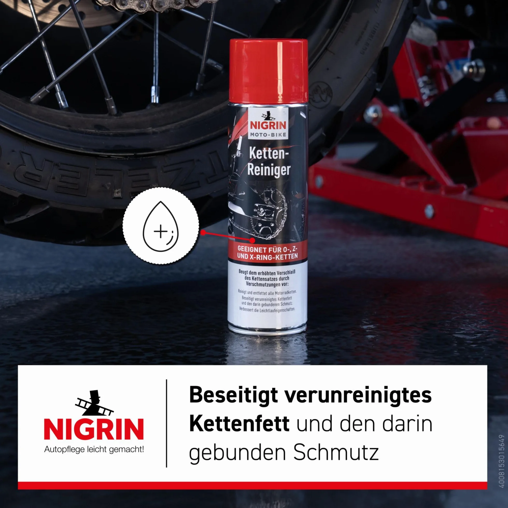 NIGRIN MOTO-BIKE Detergente per catena per moto 500 ml