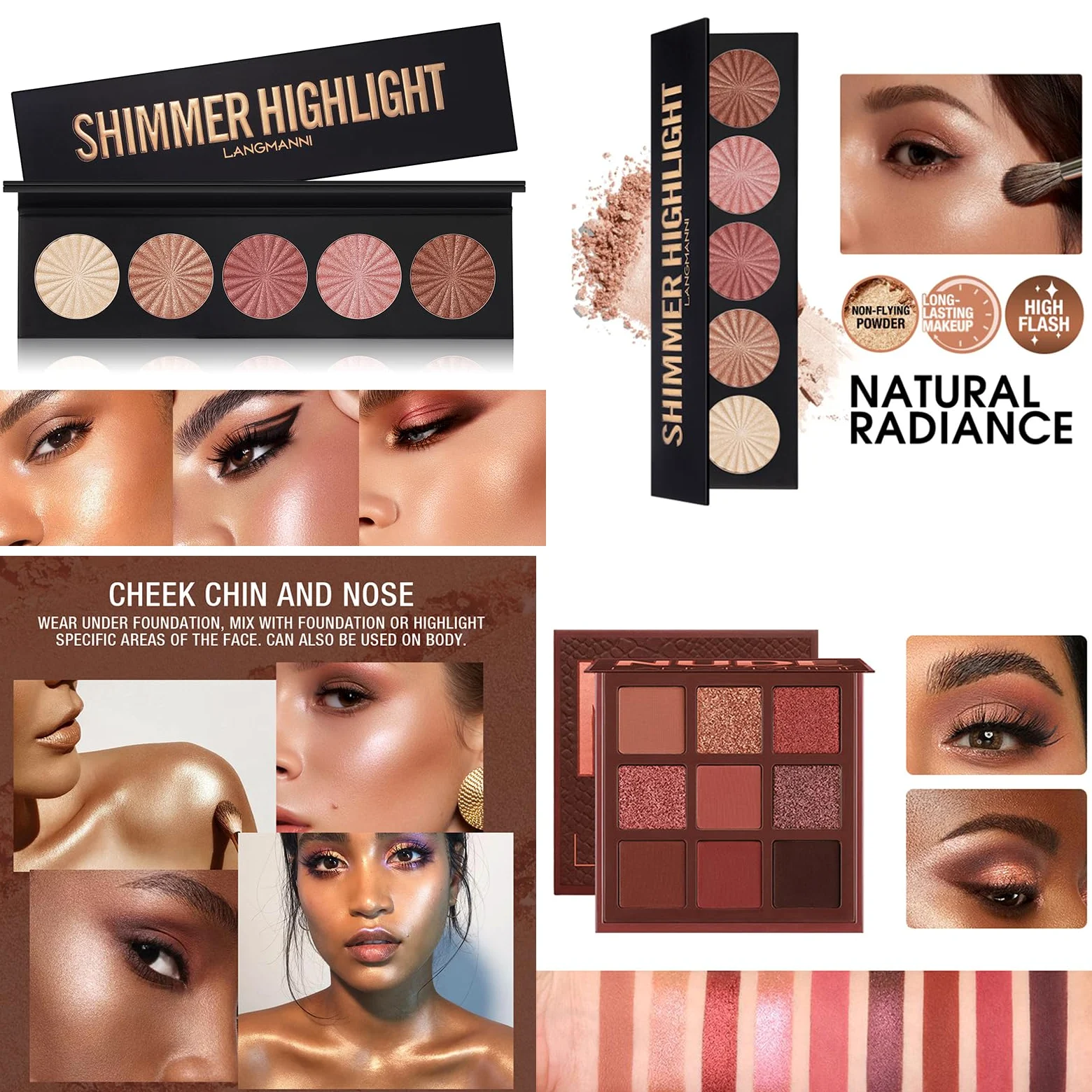 All in One Make Up Set Trucco Da Donna, Kit Starter Kit Multifunzione Cosmetico Trucco Con Palette di Ombretti, Rossetto, Eyeliner, Mascara, Pennello per Donne Ragazze
