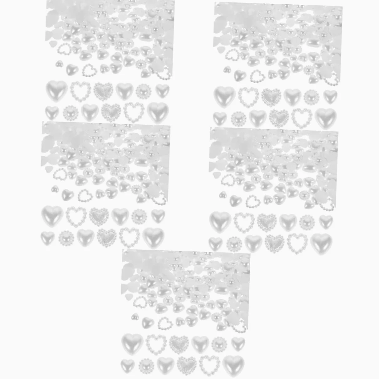 BESTYASH 5 Pezzi Accessori Per Unghie Di Perle Decorazioni Fascino Unghia Mini Ciondolo Arte Ciondoli Per Il Design Delle Unghie Ciondoli Per Unghie Luccicanti Bianca Plastica