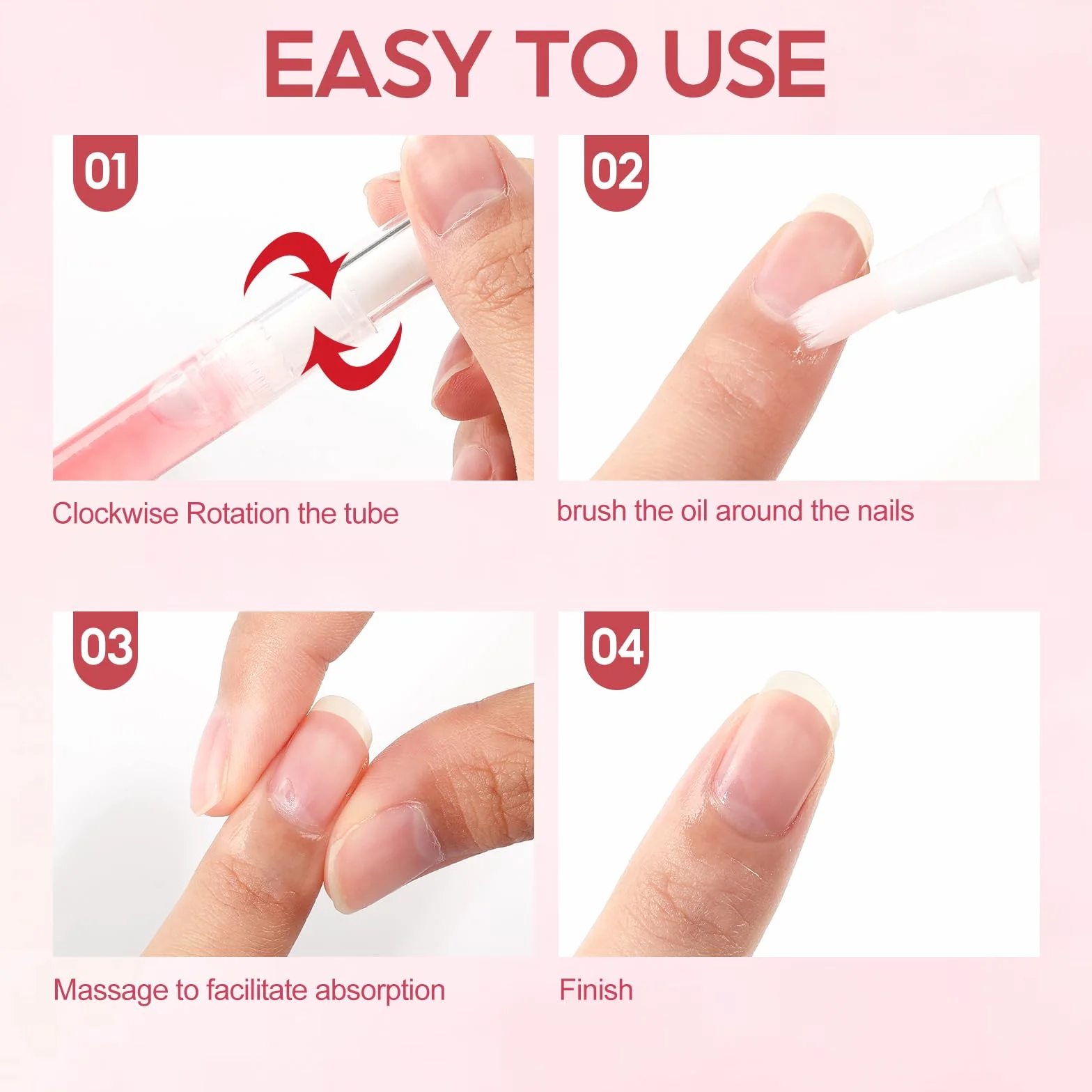 PEACECOLOR Olio per Unghie e Cuticole, 8 Penne ad Olio per Cuticole, Protezione per La Pelle, per la Riparazione di Unghie Screpolate e Secche