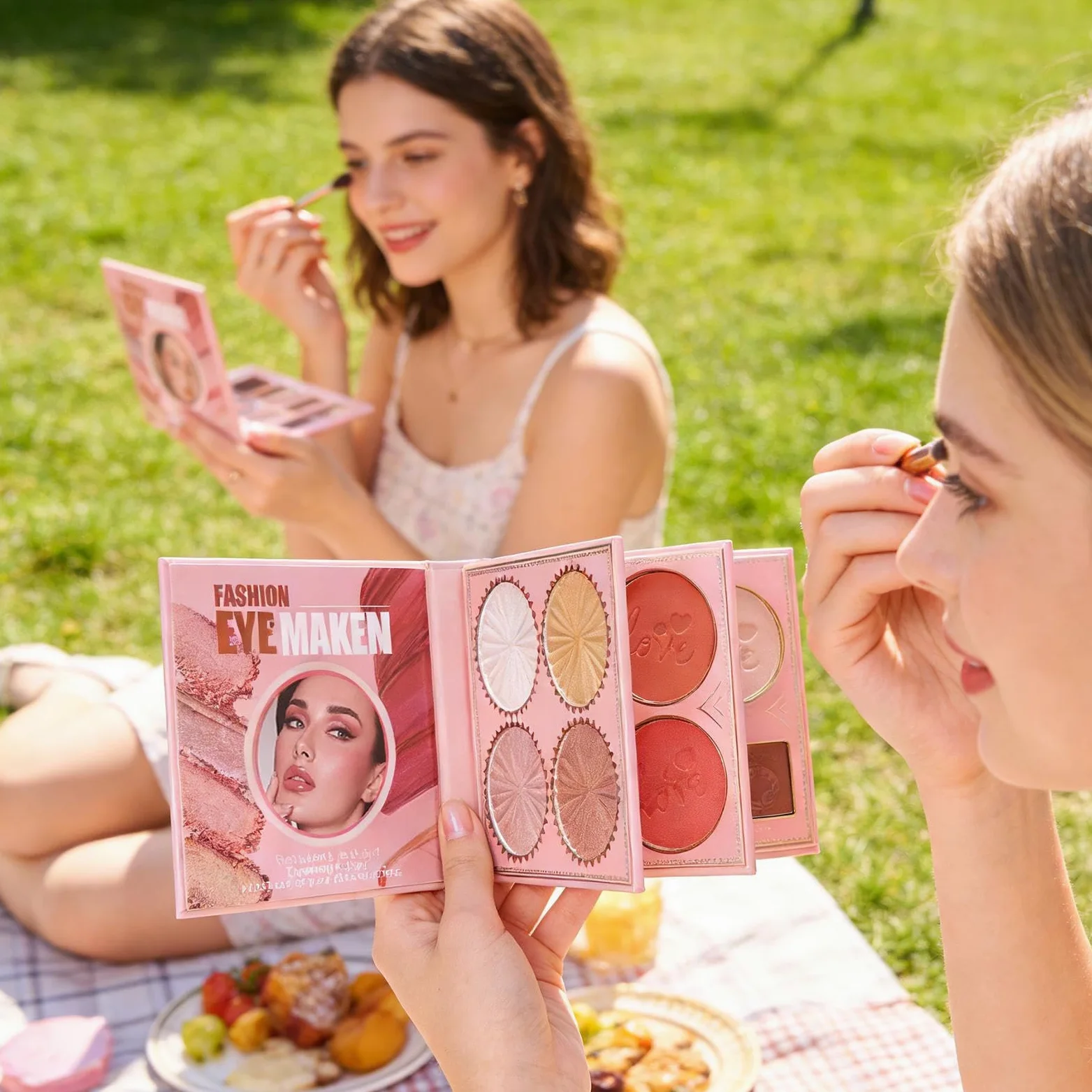 Palette di ombretti per il trucco in polvere illuminante a lunga durata | Set di ombretti ad alta pigmentazione per donne, ragazze, compleanni, San Valentino, matrimoni, viaggi