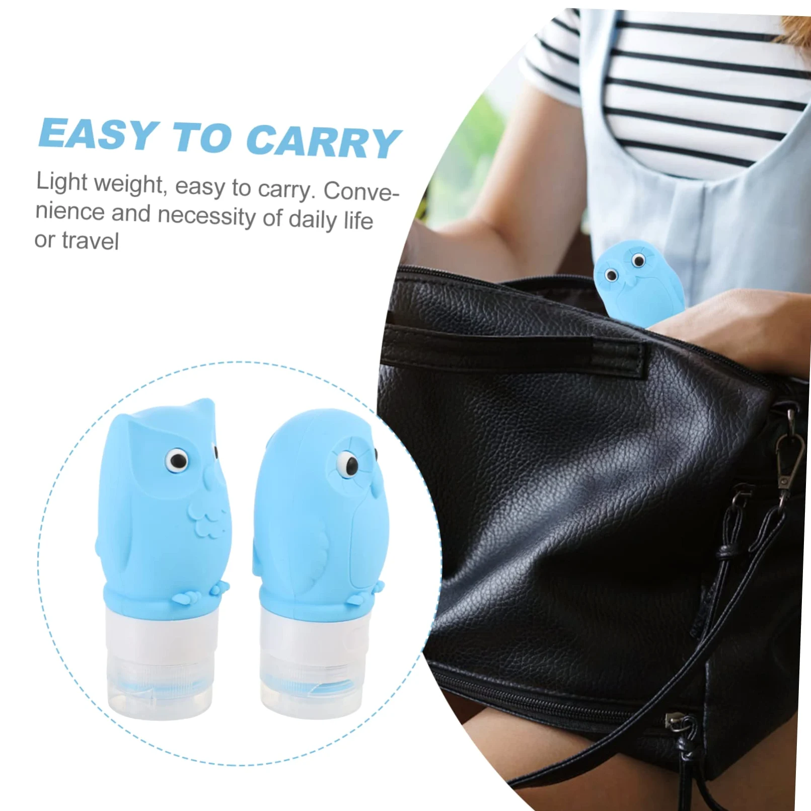 3 Set Di Flaconi Per Articoli Da Toeletta Ricaricabili Da 60 Ml Flacone Per Shampoo Da Viaggio Con in Silicone Per Una Facile Erogazione 2 Pezzi*3