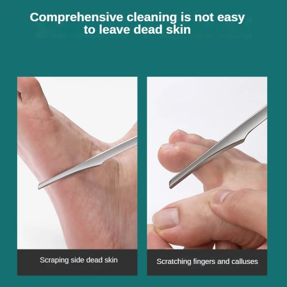 Set di 2 Raschietti per Pedicure Professionali per Rimozione Pelle Morta