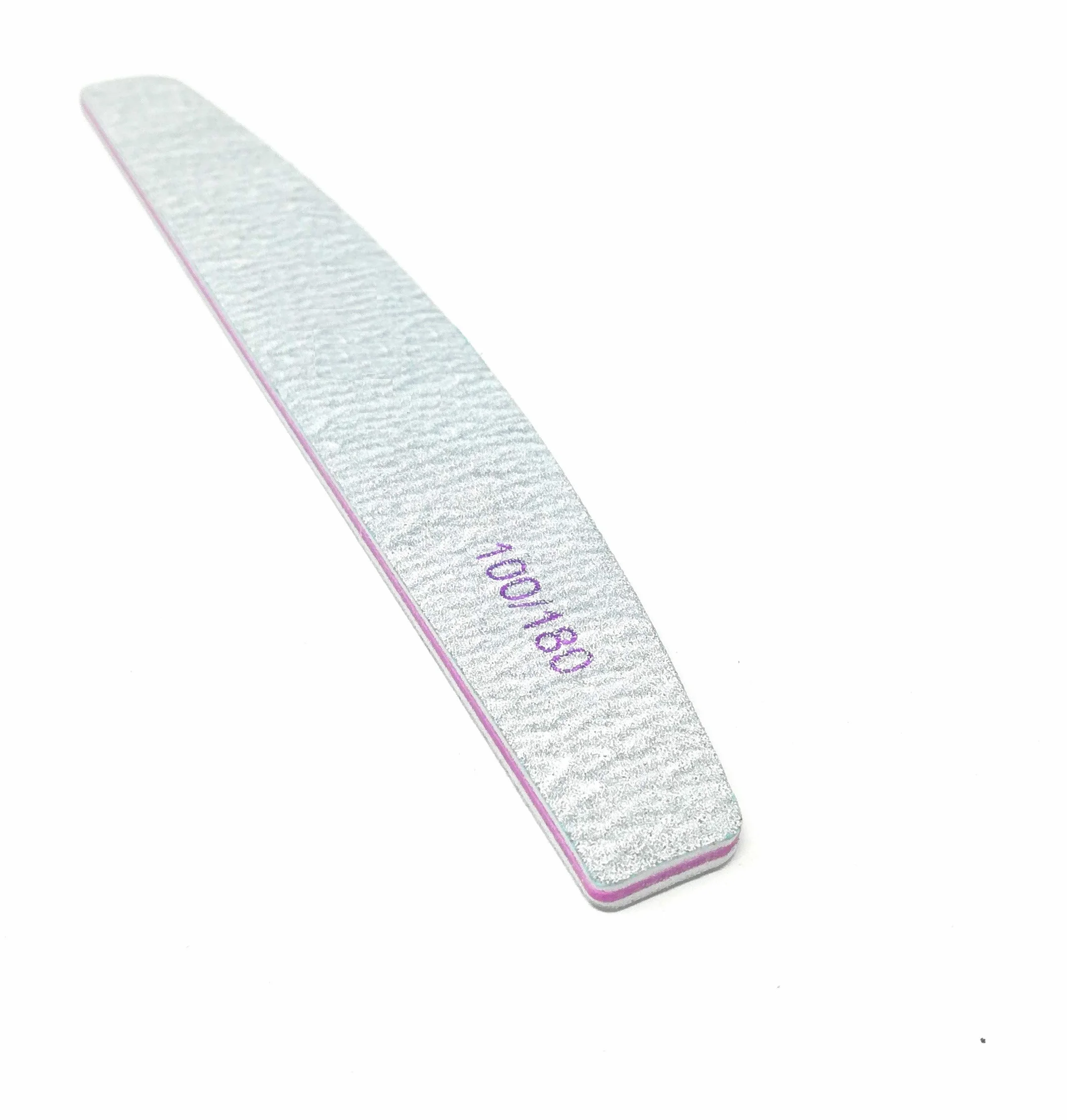 TEMPO DI SALDI Set 50 Lime per Unghie 100 180 Bilaterali a Doppia Grana, Lima per Unghie Professionale, Limetta Curva ideale per Nail Art e Set Manicure