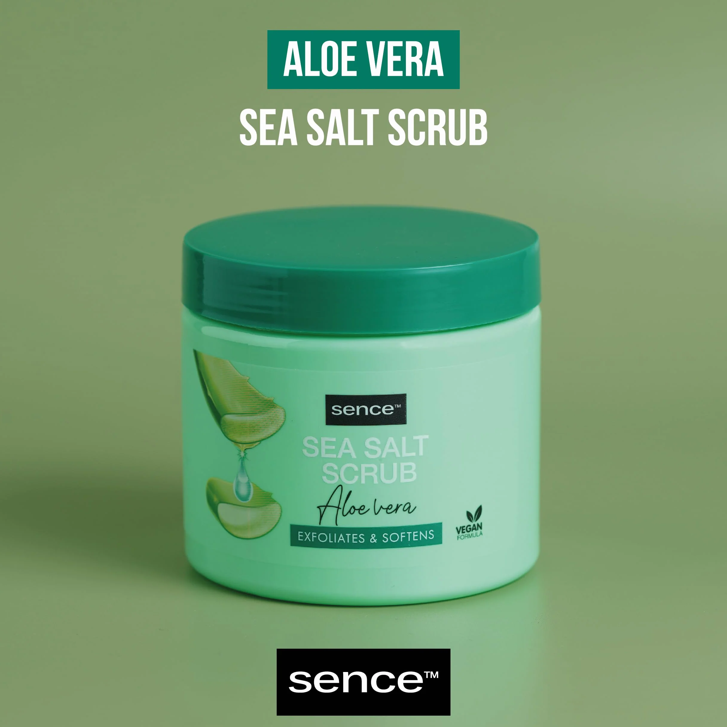 SENCE SCRUB CORPO 500 GR. SEA SALT ALOE VERA VASO