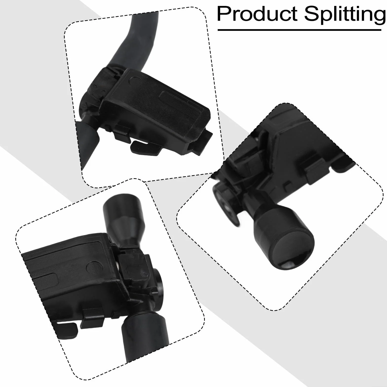 Ugello lavaggio parabrezza Mercedes Classe A W169 Classe B W245 2004-2012 nero