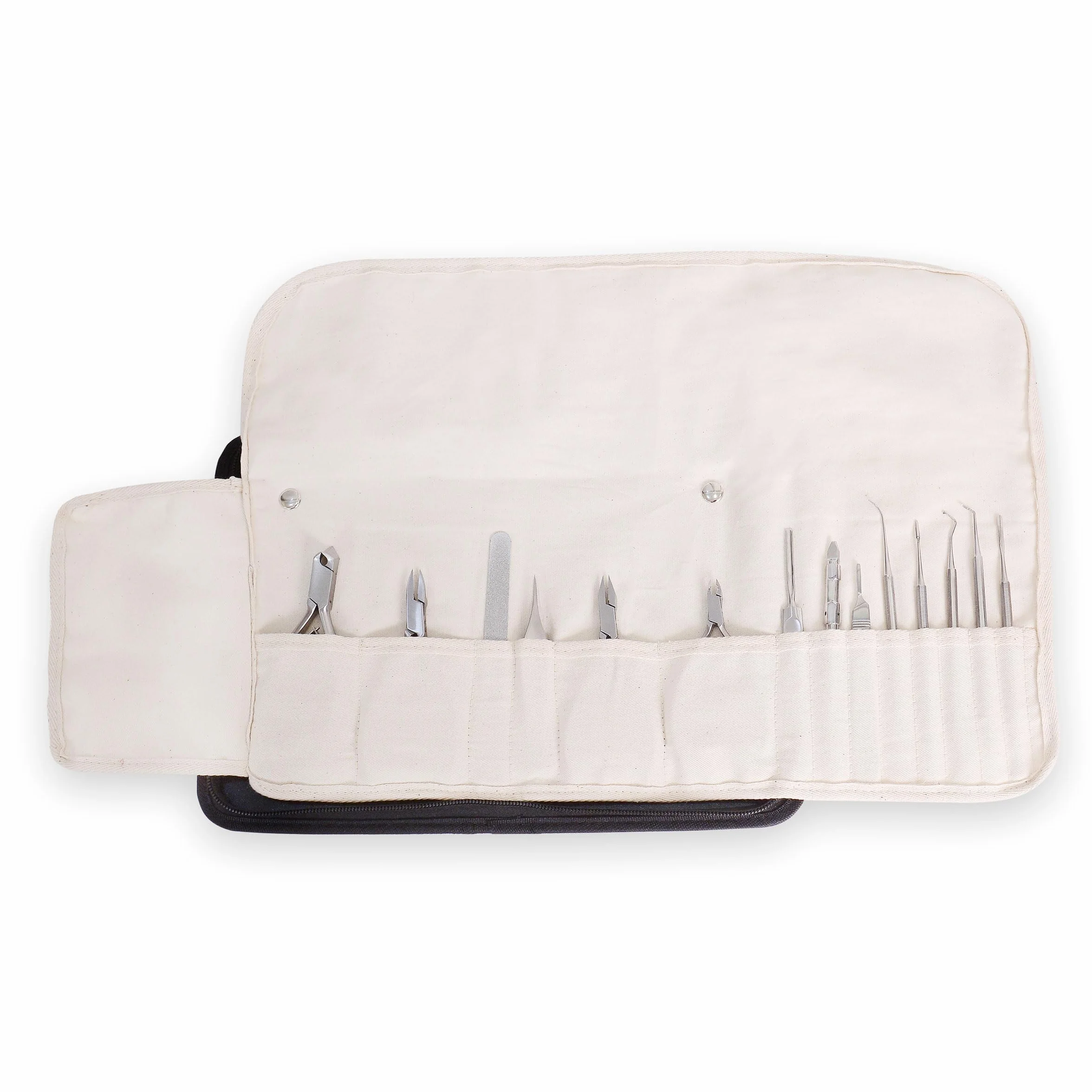 Custodia per la cura dei piedi, per la podologia, per strumenti vuoti, con custodia, per manicure e pedicure, Nero , 1 Stück (1er Pack)