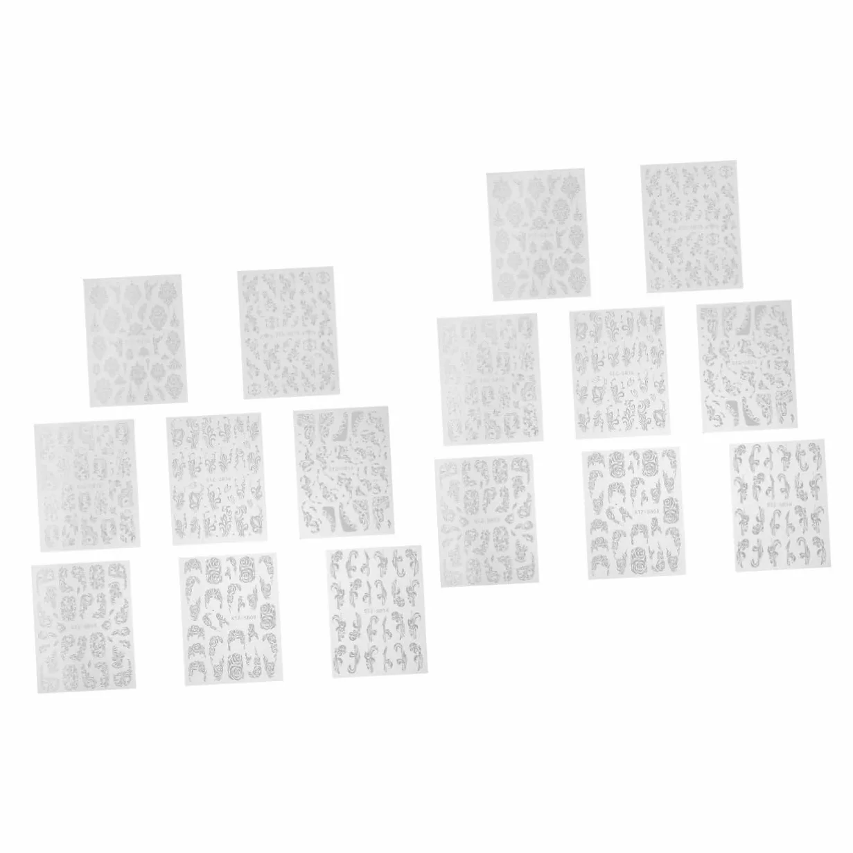 2 Set Adesivi Per Unghie Con Design Embossed Decorazioni Per Nail Art Autoadesive Adesivi Impermeabili E Facili Applicare Per Manicure E Feste 8 Fogli*2