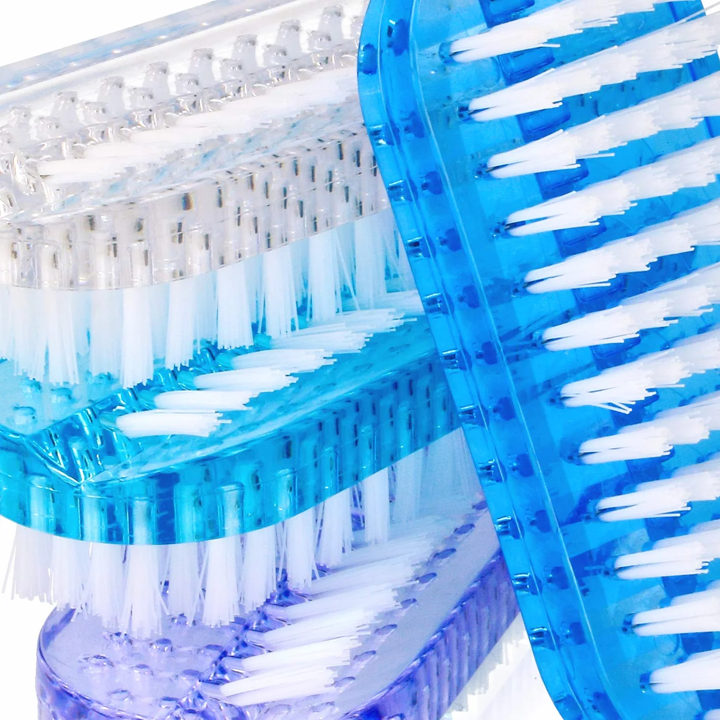 COM-FOUR® Spazzola per il lavaggio delle mani 8 pezzi - Spazzole per unghie colori vivaci