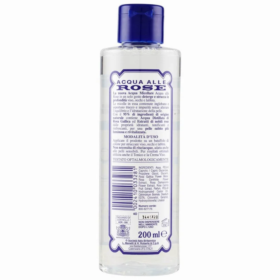 12 x ACQUA ALLE ROSE Acqua Micellare Struccante Viso&Oc&Lab.200Ml