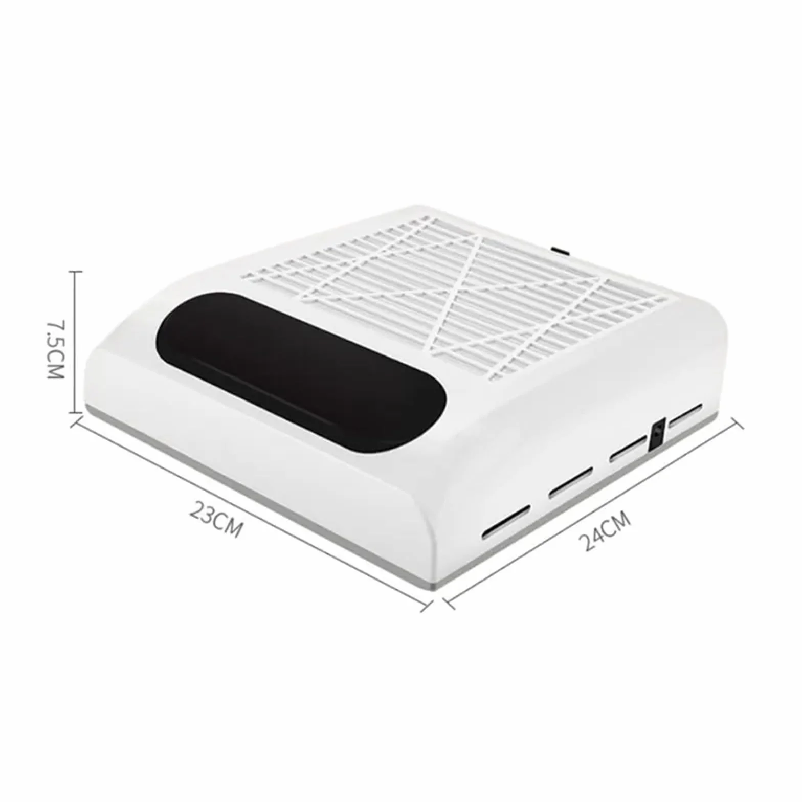 VOLTIX Aspiratore Unghie Professionale da Tavolo per Pedicure e Manicure, Aspirapolvere per Unghie con Velocità e Intensità di Aspirazione Regolabili, Raccoglitore di Polvere per Unghie (Bianco)