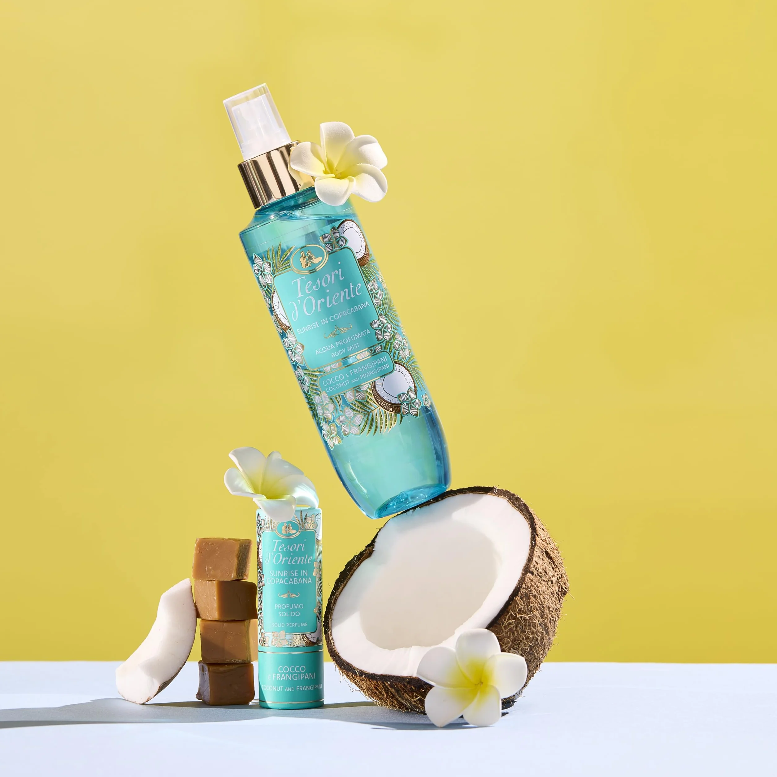 Tesori d'Oriente Acqua Profumata Corpo Cocco e Frangipani 200ml
