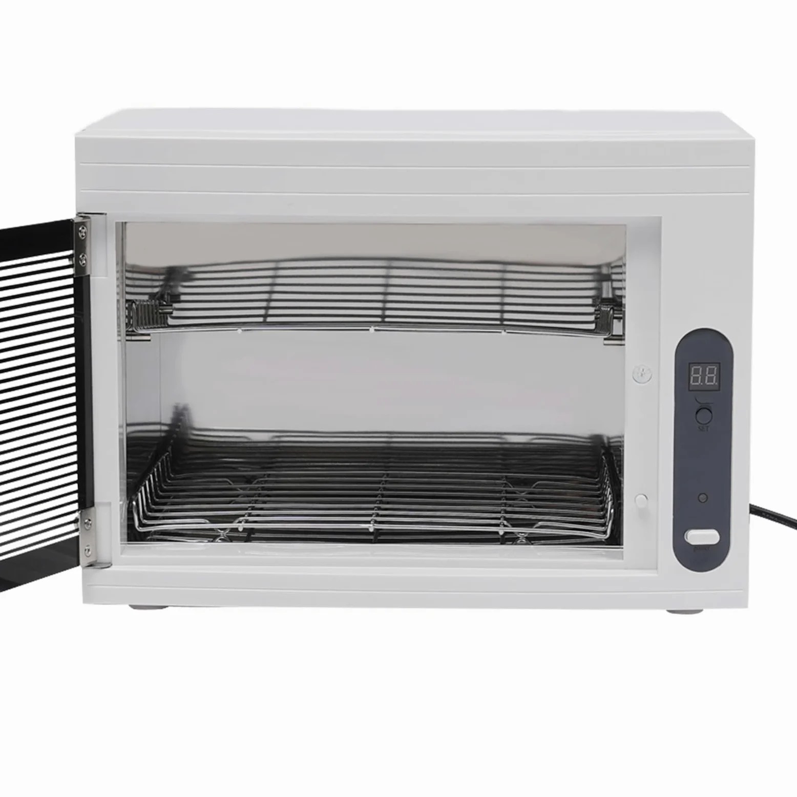 Armadietto disinfettante sterilizzatore UV, sterilizzatore ad alta efficienza, sterilizzatore con timer per unghie ad alta temperatura strumento per cosmetici pinzette e asciugamani