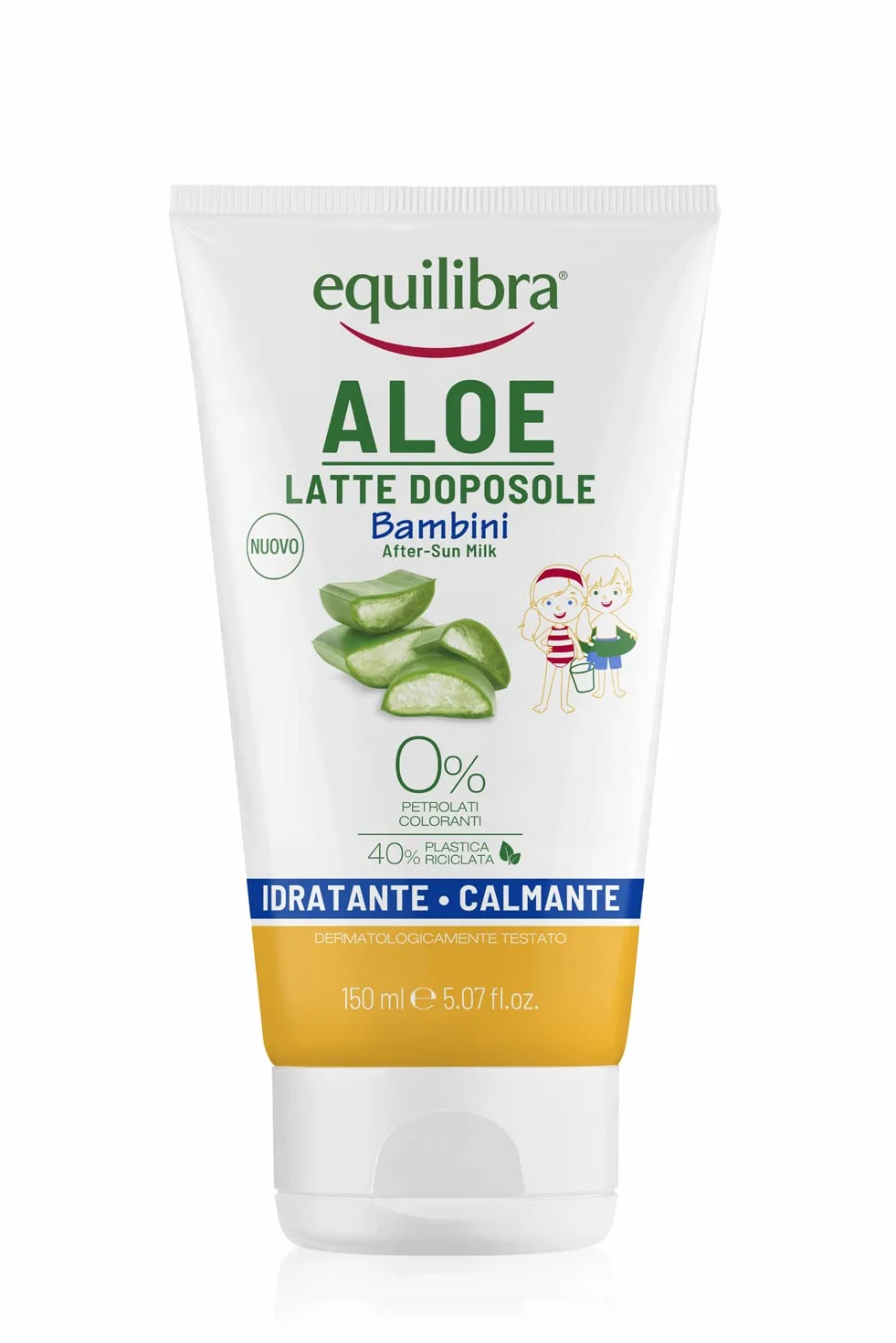 Equilibra Aloe Latte Doposole Bambini 150 ml Anti-puntura d'Insetto