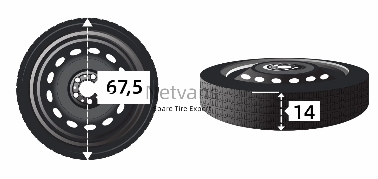 D'ANGELO 1988 RUOTINO DI SCORTA 18" COMPATIBILE CON BMW X1 F48