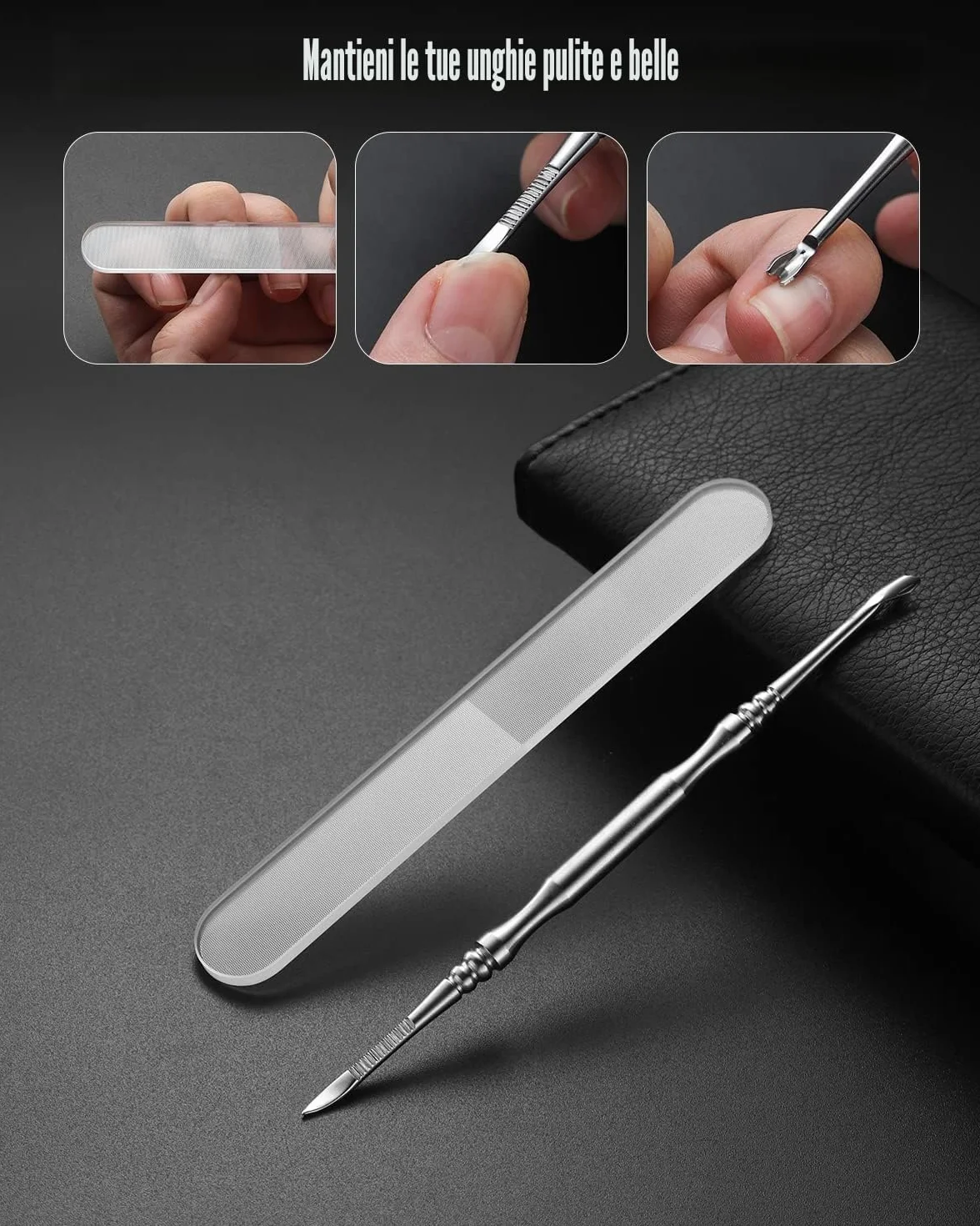 Kit per unghie incarnite 7 pezzi strumenti professionali pedicure lama del piede tagliaunghie affilate