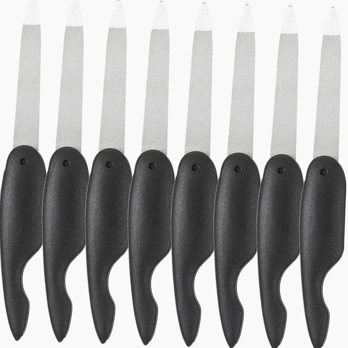 minkissy 40pezzi Limette Per Unghie Pieghevoli Metallo Strumenti Per Manicure Doppia Faccia Design Portatile e Pratico Per Unghie Per Casa e Viaggi