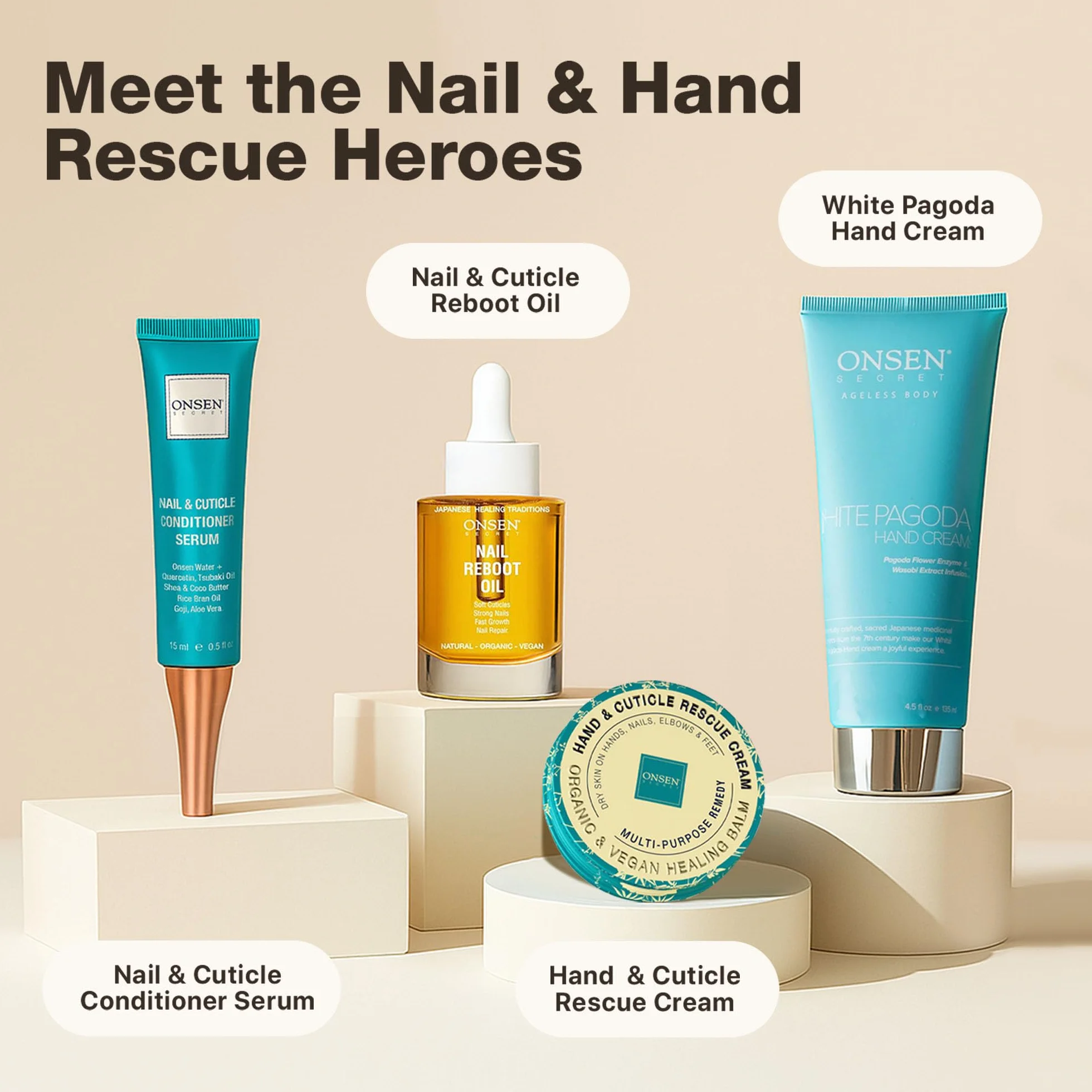 Onsen Secret Olio per Cuticole (15ml), Olio Cuticole Unghie Professionale con Minerali Benefici Giapponesi, Olio Unghie e Cuticole ad Azione Lentiva, Riparatrice e Rinforzante, Risultati Visibili