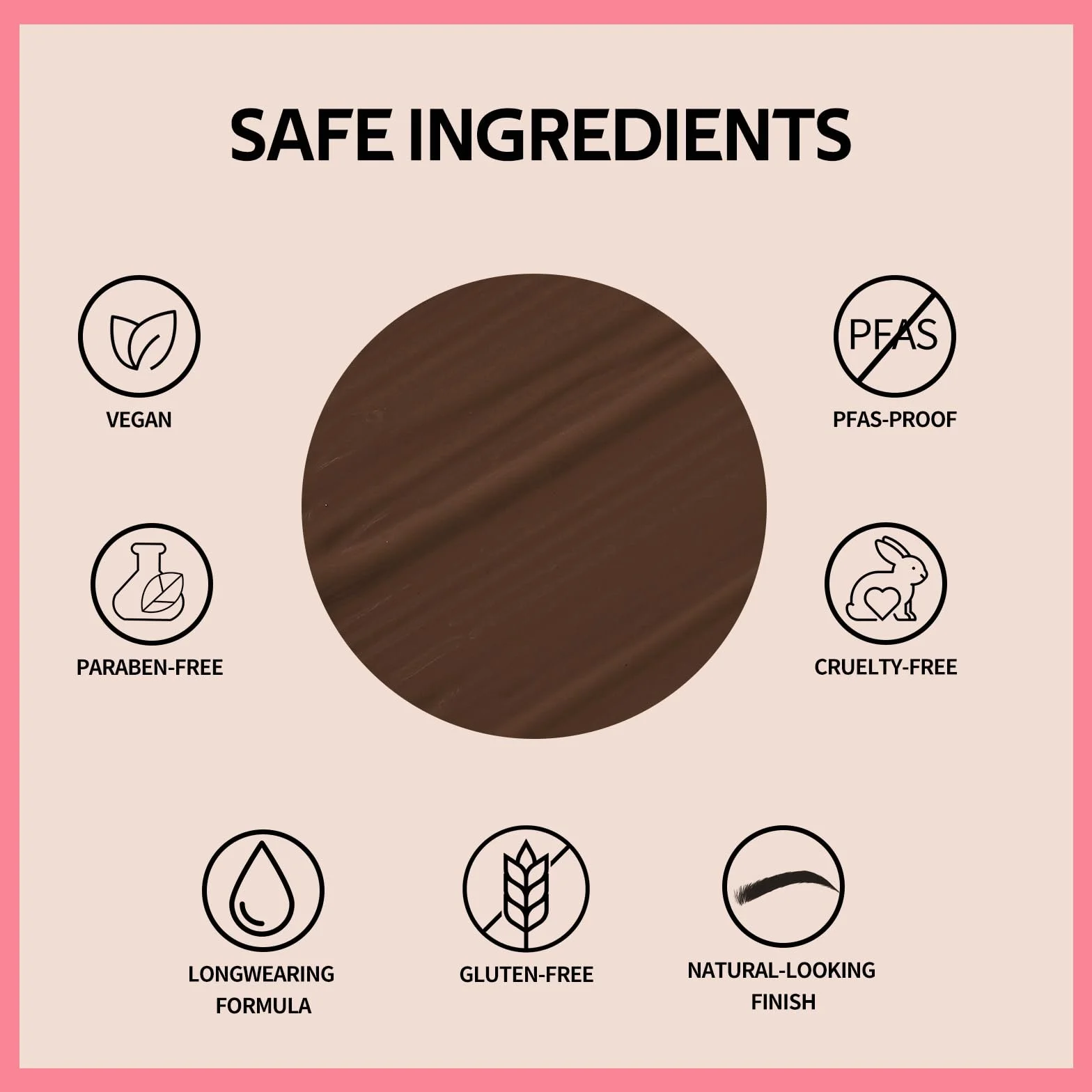 KIMUSE Eyebrow Gel, Tinta per Sopracciglia a Lunga Tenuta, Gel per Sopracciglia Impermeabile, Anti-Transfer, Antisfumatura, 0.17oz
