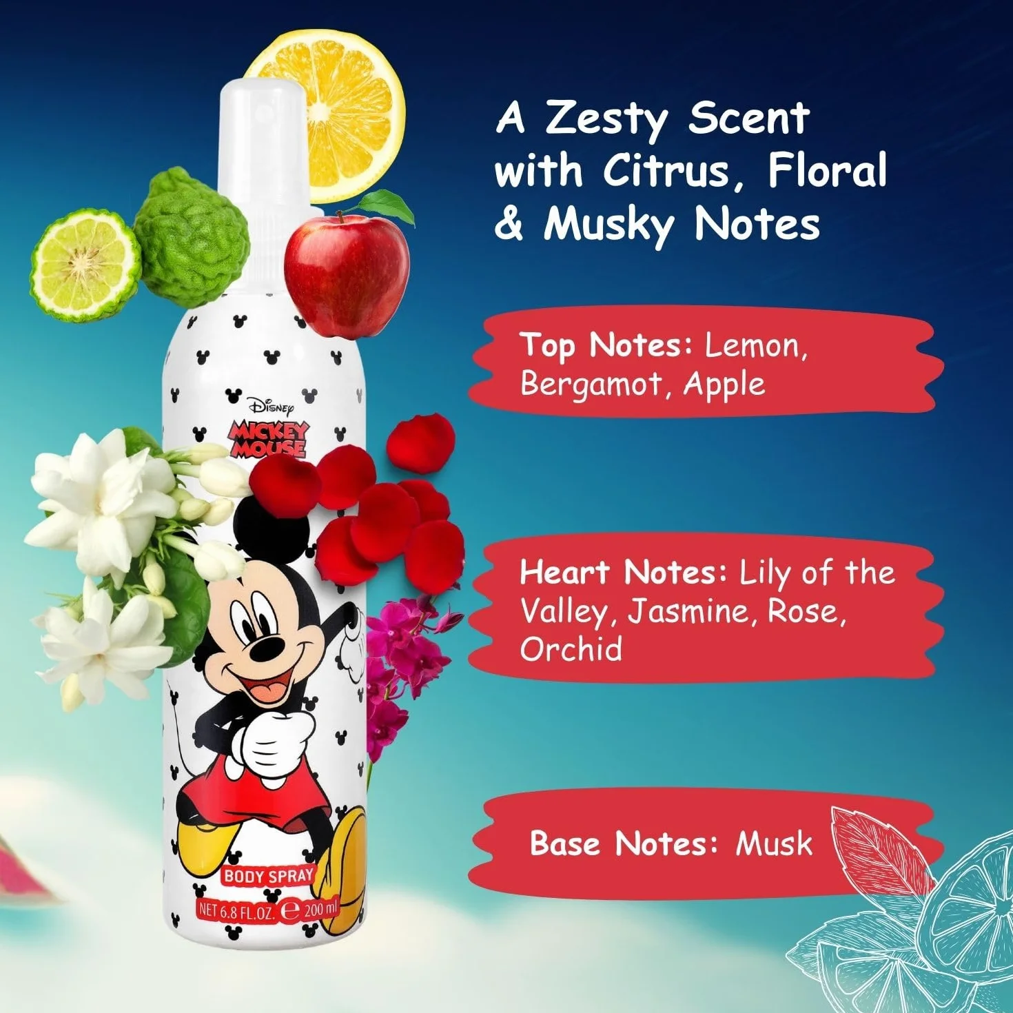 Mickey Colonia Fresca Spray 200ml Vaporizador