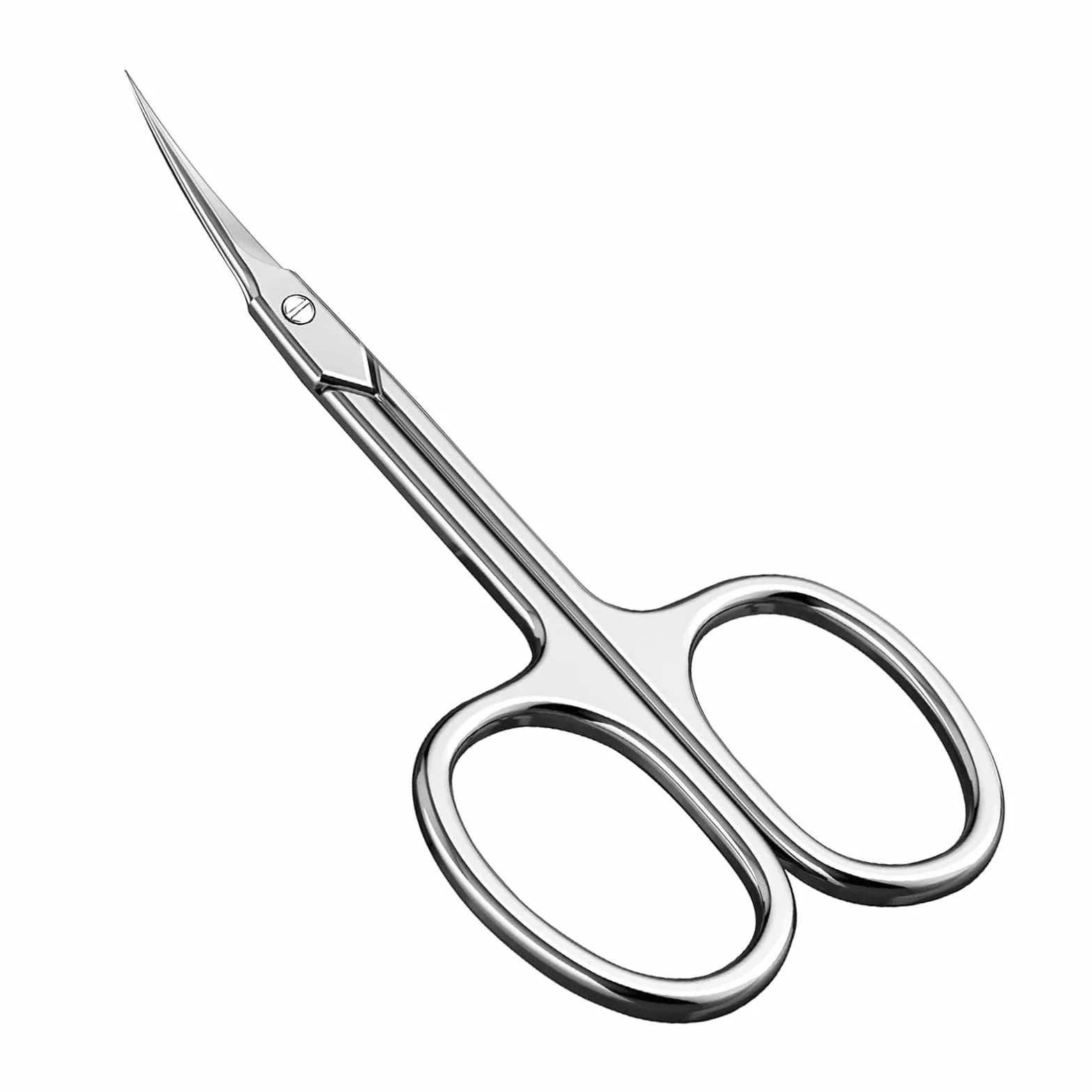 Forbicine per Cuticole in Acciaio Inossidabile, Forbici Professionale Punta Curva Sottile, Argento