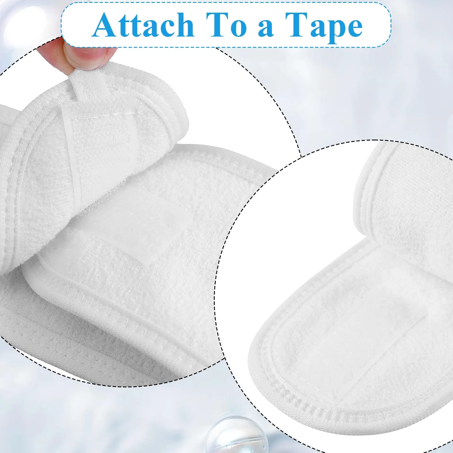 Set di 24 fasce per capelli da spa per il viso, 100% cotone di alta qualità, fasce per capelli per trattamenti viso, 61 x 8 cm, fascia regolabile per capelli, per donne, trucco e cura della pelle