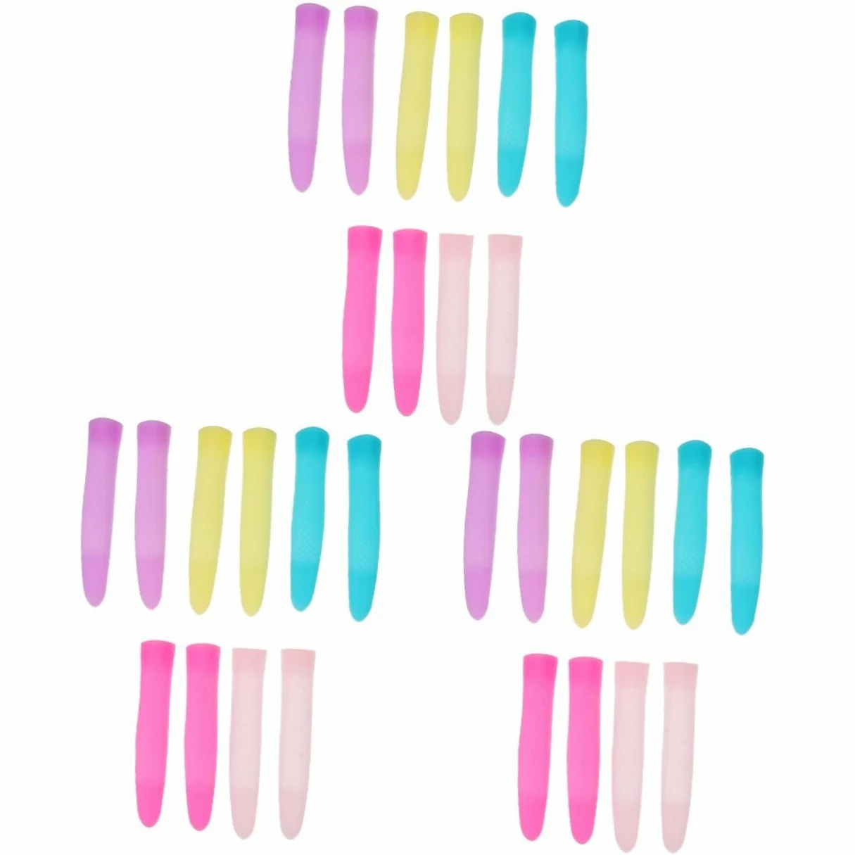 3 Set Copertura Forbicine Cuticole Silicone Antiscivolo Per Manicure E Domestico Facile Installare E Riutilizzabile 5 Paia*3