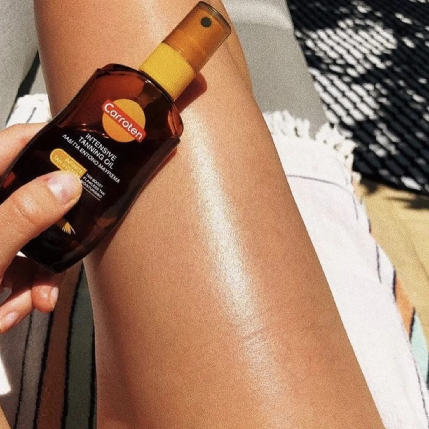 Carroten Intensive Tanning Oil SPF 0 150 ml - Olio abbronzante spray con olio di carota e cocco e vitamine A ed E