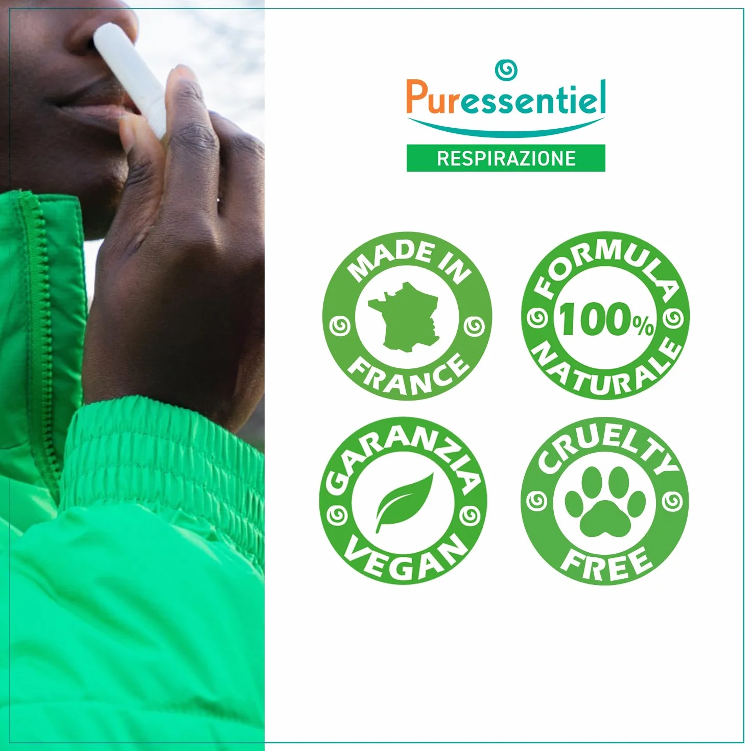 Puressentiel RESP OK Inalatore 19 Oli Essenziali 100% puri e naturali Formula Naturale Vegan 1 ml