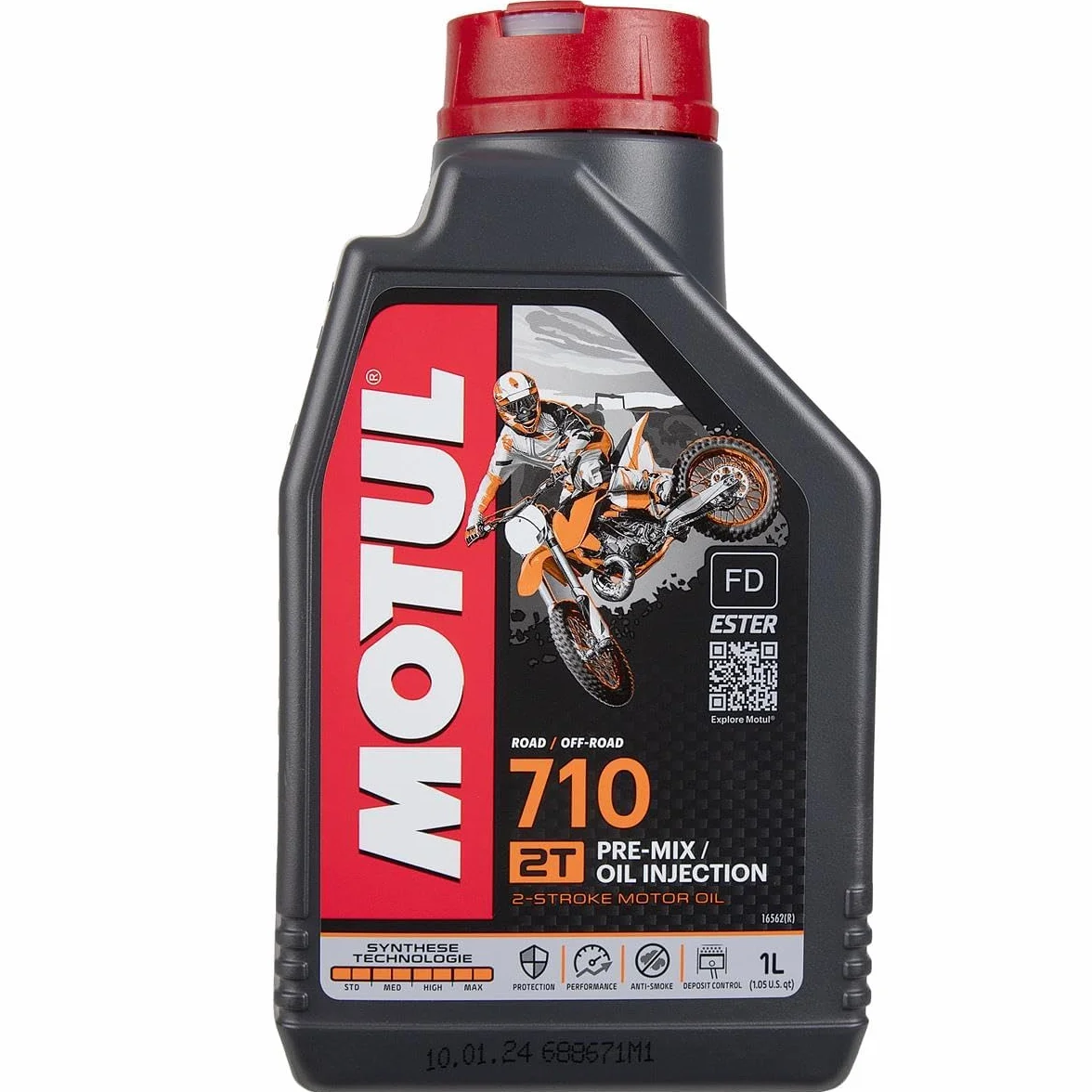 Motul Olio motore 2T 710 100% estere sintetico 1L