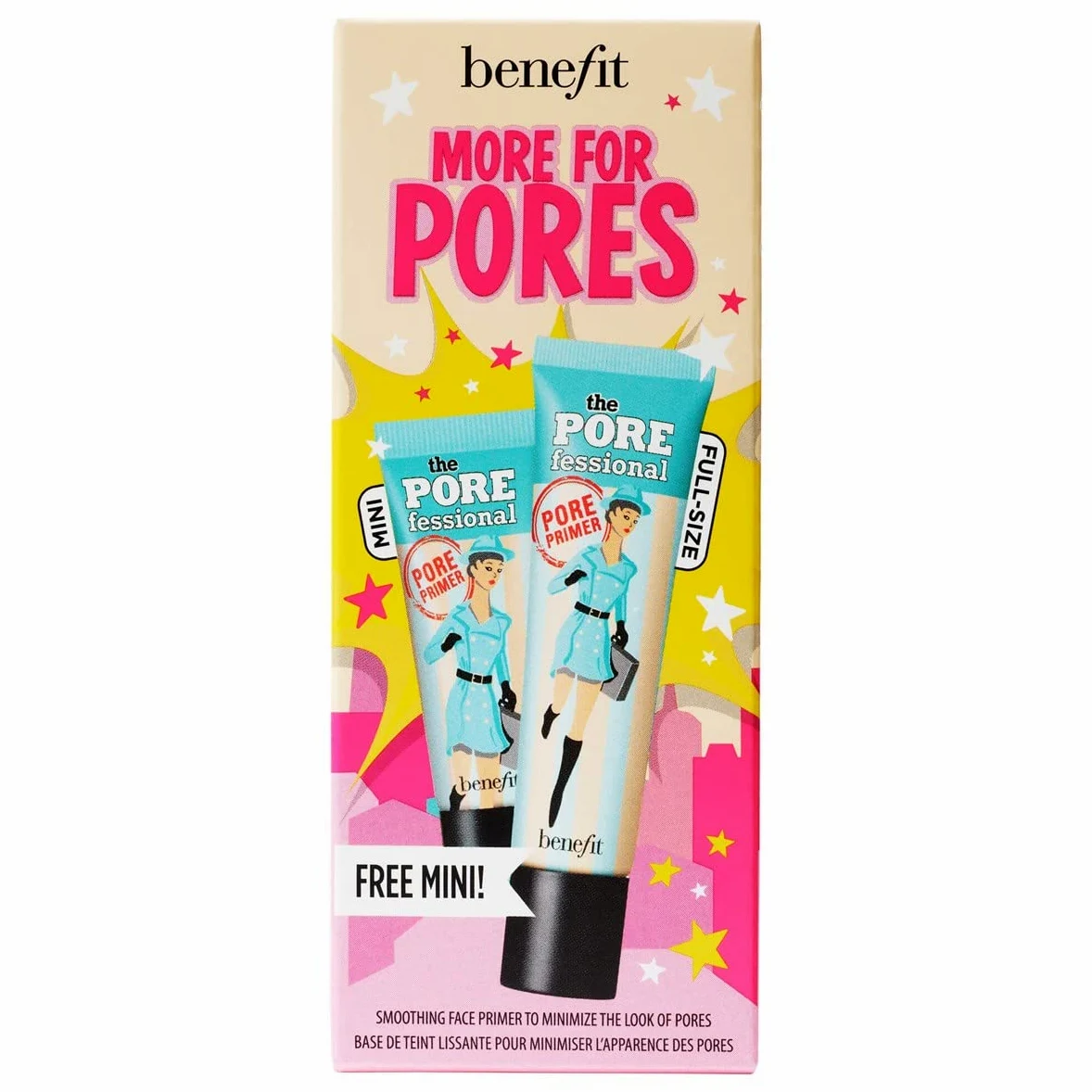BENEFIT More for PORES - Beauty Set full-size + mini primer per pori in omaggio, del valore di £42