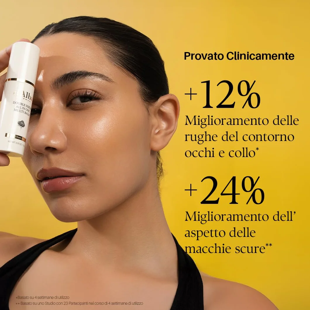 d'Alba Stick Balsamo Multiuso All-in-One Tartufo Bianco Italiano, Cura della Pelle Vegana, Trattamento 3 in 1 per il Rimedio delle rughe, per il Trattamento degli Occhi, Cura della Pelle Coreana